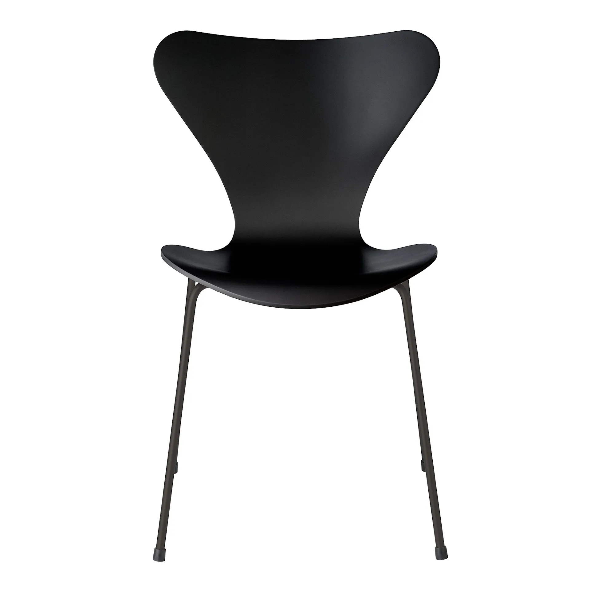 3107 Series 7, Coloured ash, Black, Base Warm Graphite - Fritz Hansen - Arne Jacobsen - NO GA