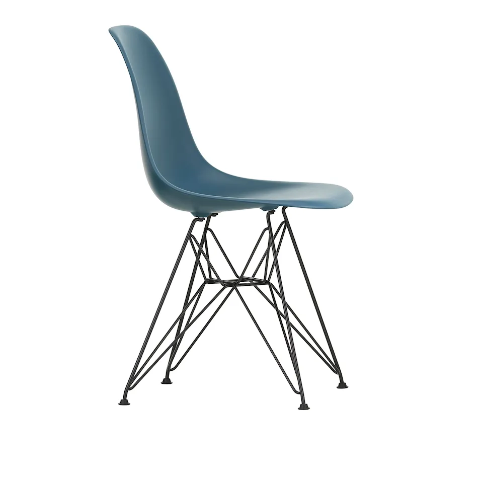 Eames RE Plastic Chair DSR stoel Basic Dark