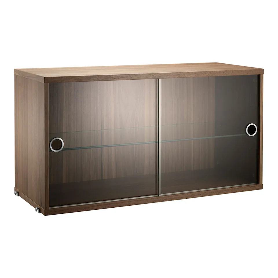 Display cabinet 78x30cm walnut