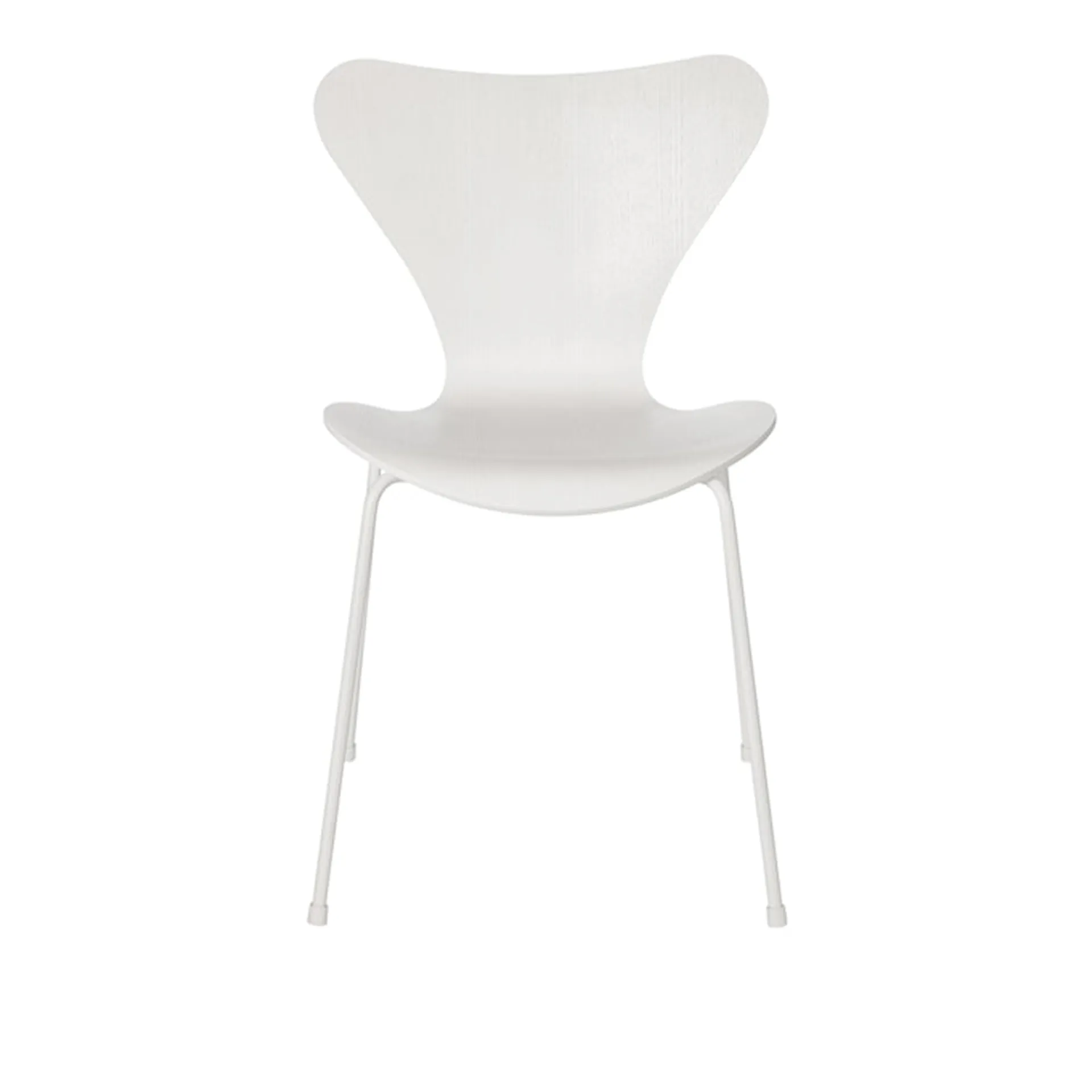 Series 7 chair 3107 white colored ash veneer steel frame white - Fritz Hansen - Arne Jacobsen - NO GA