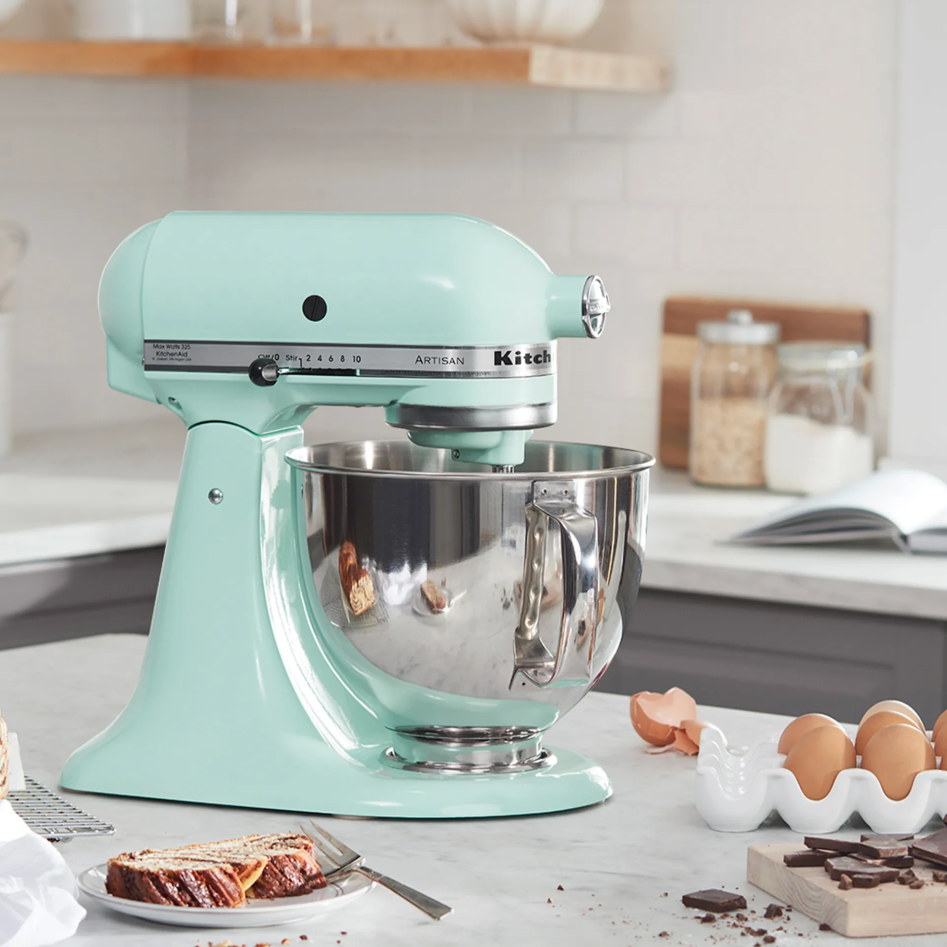 Buy Artisan 5KSM175PSEIC Stand Mixer Ice Blue from KitchenAid NO GA