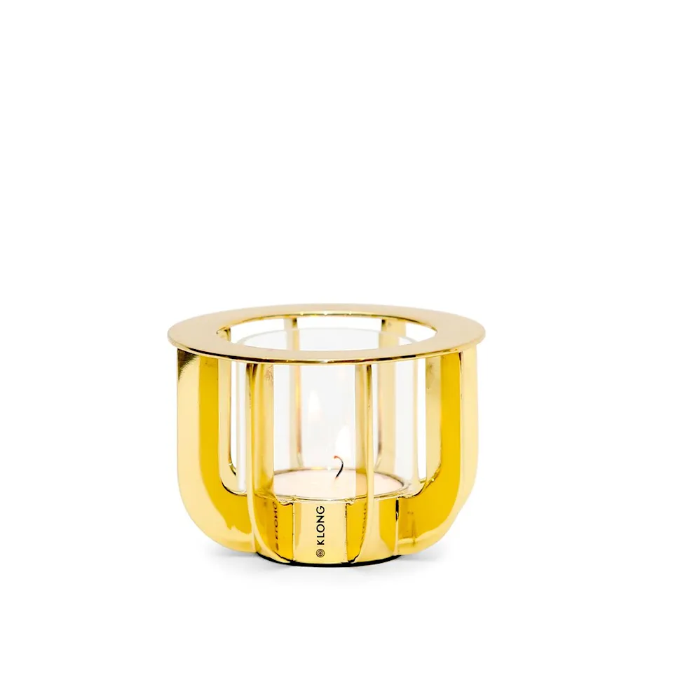 Jazz Mini Candle Holder - Brass