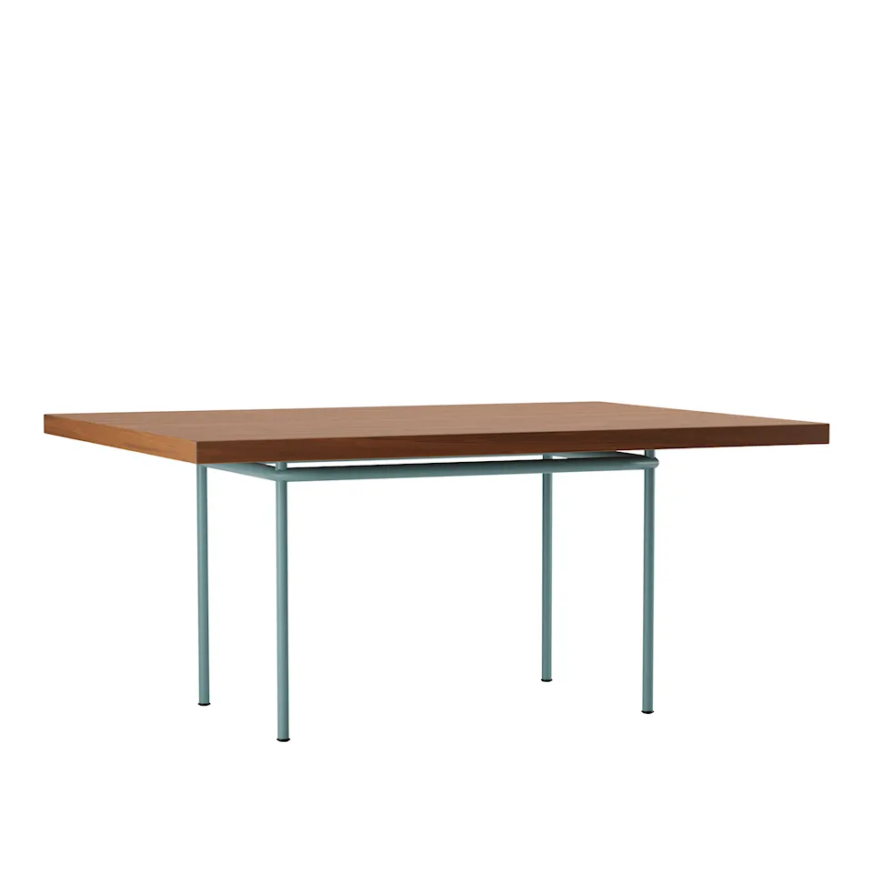 LC12 La Roche Table, Light Blue Enamel Steel Base