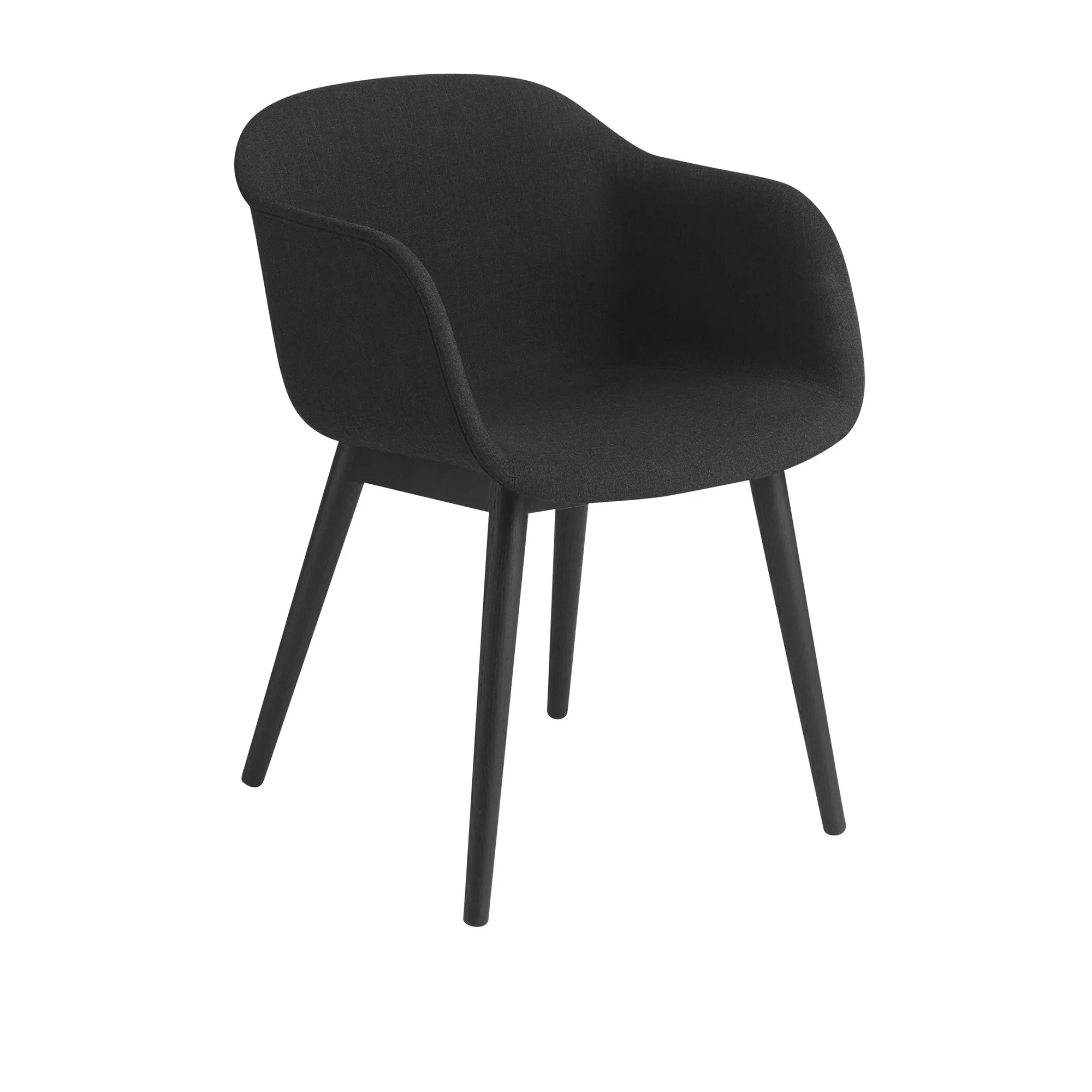 Fiber Armchair - Wood Base - 1