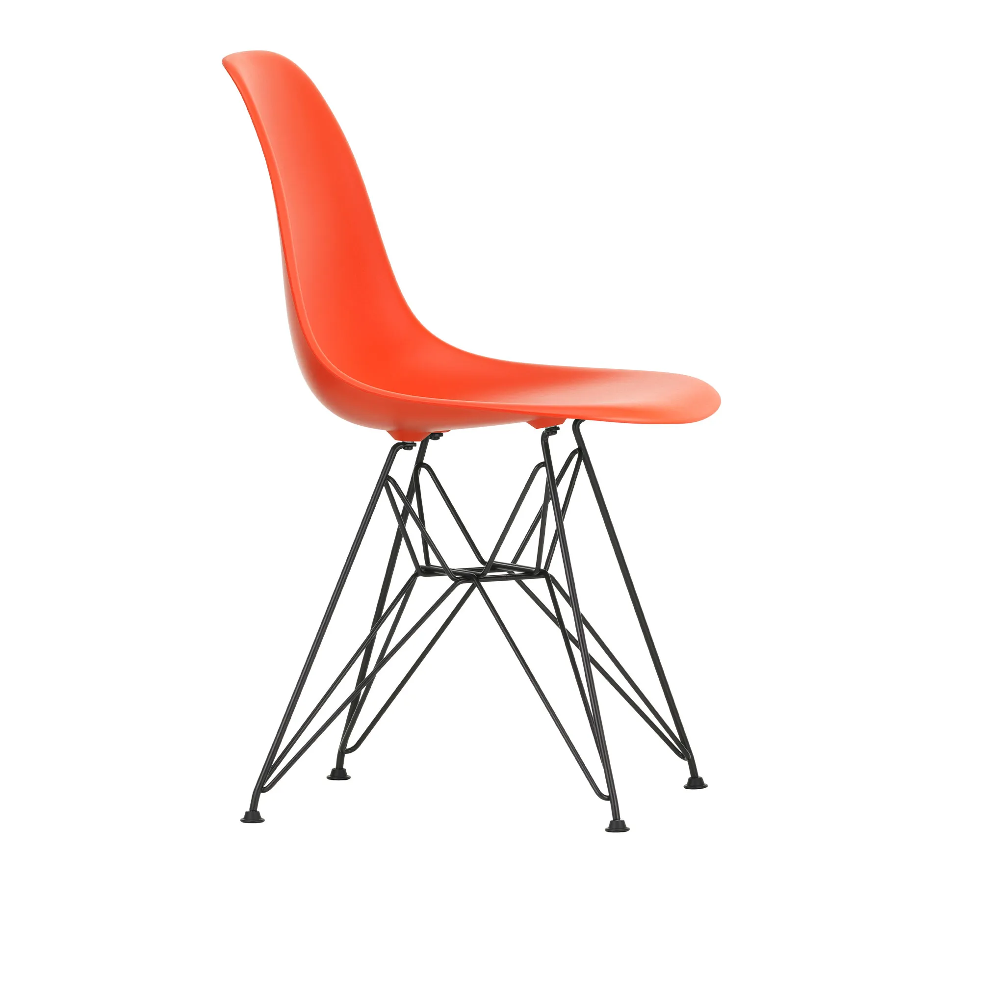 Eames RE Plastic Chair DSR stoel Basic Dark - 1