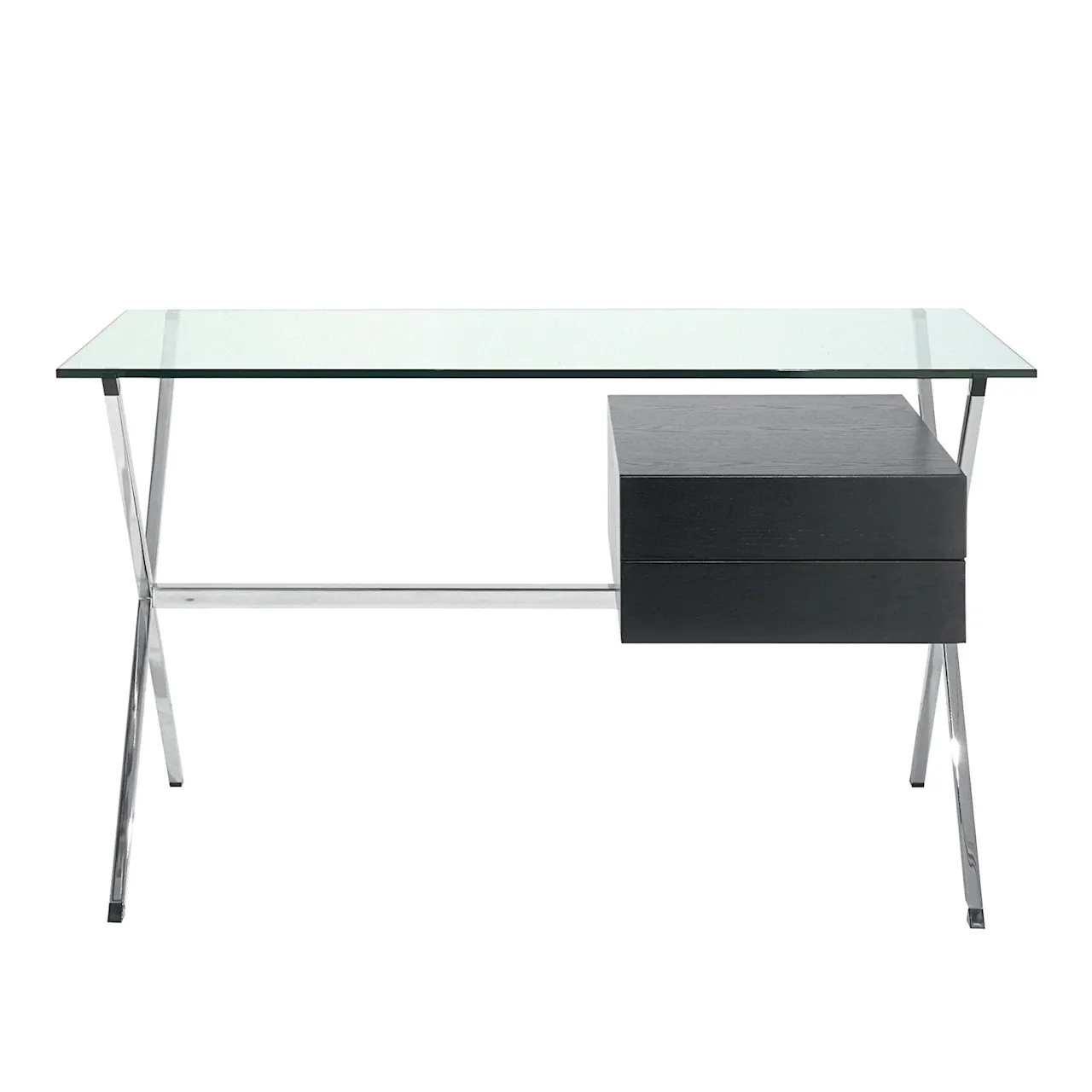 Franco Albini Mini Desk, Vitlackad modul med 2 lådor