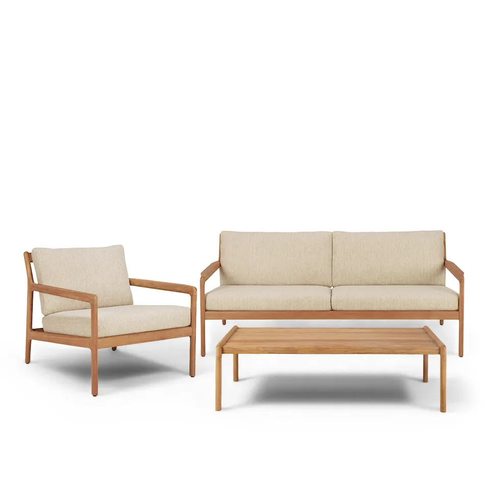 Jack 2-seater sofa, Jack outdoor armchair & Jack outdoor coffee table