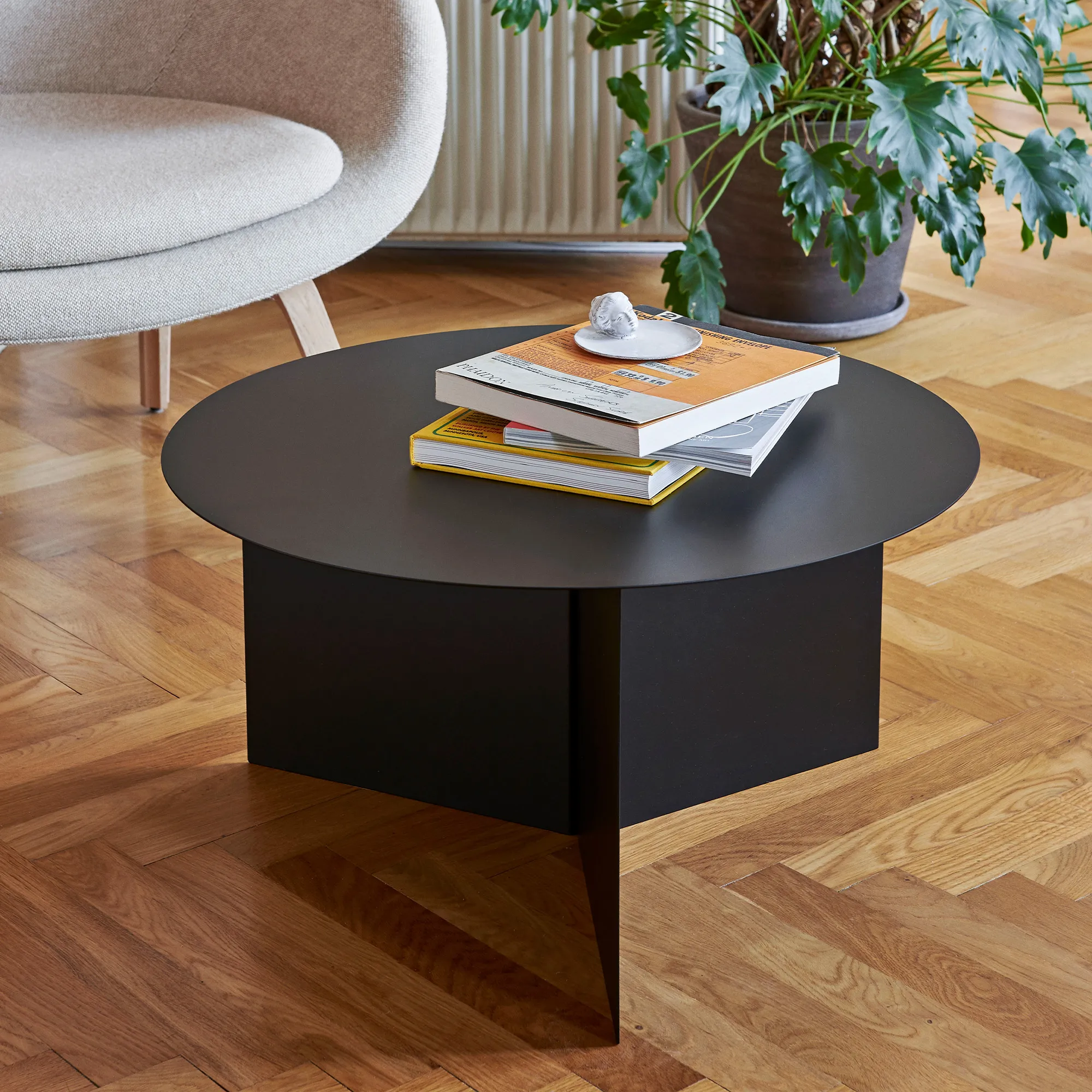 Slit Coffee Table Round High - 15