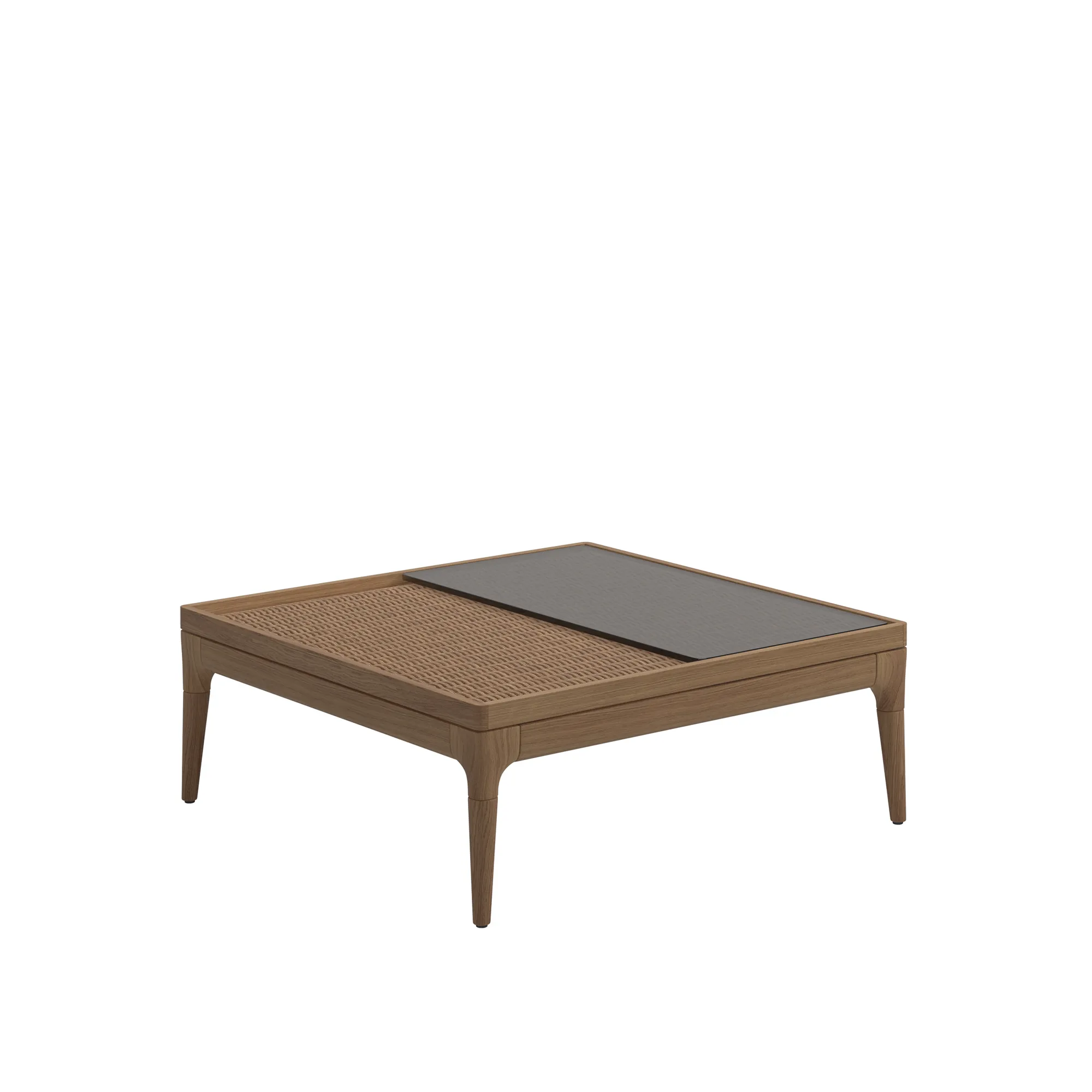 Lima Coffee Table with Glass Table Top - 1