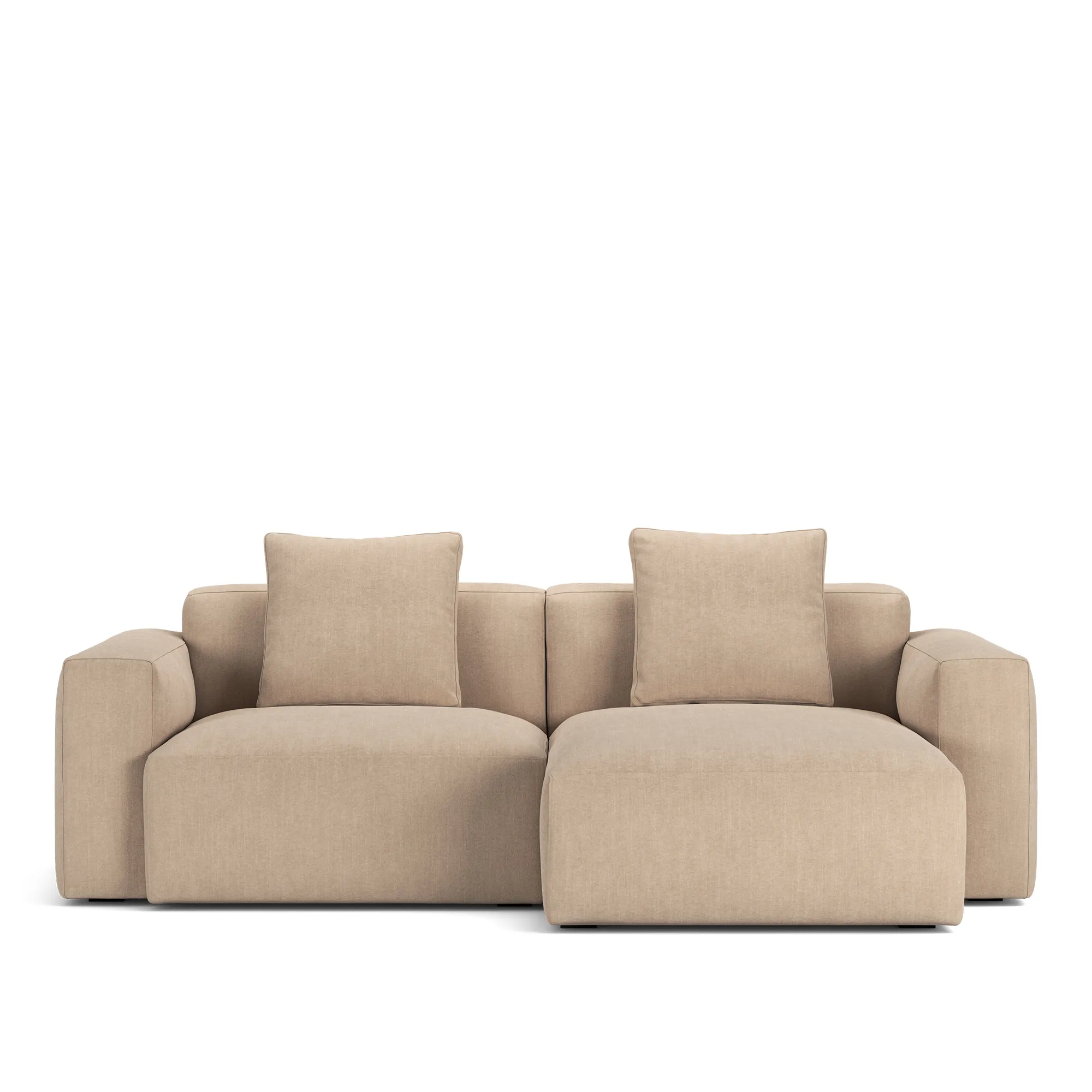 Brick 2-Seater Chaise Lounge Right - 10