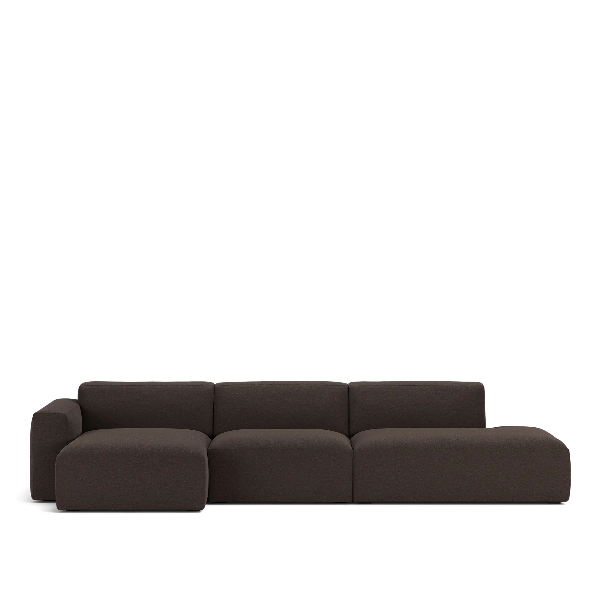 Brick 3-Seater Chaise Lounge Open End Right - 1