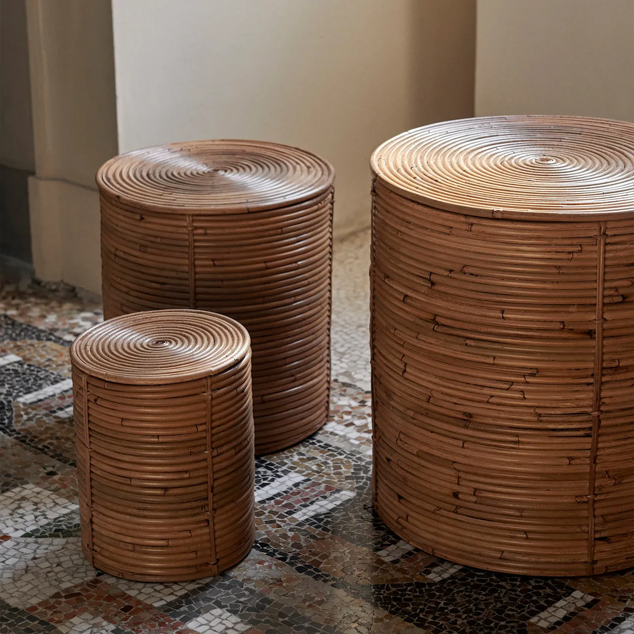Column Baskets Set of 3