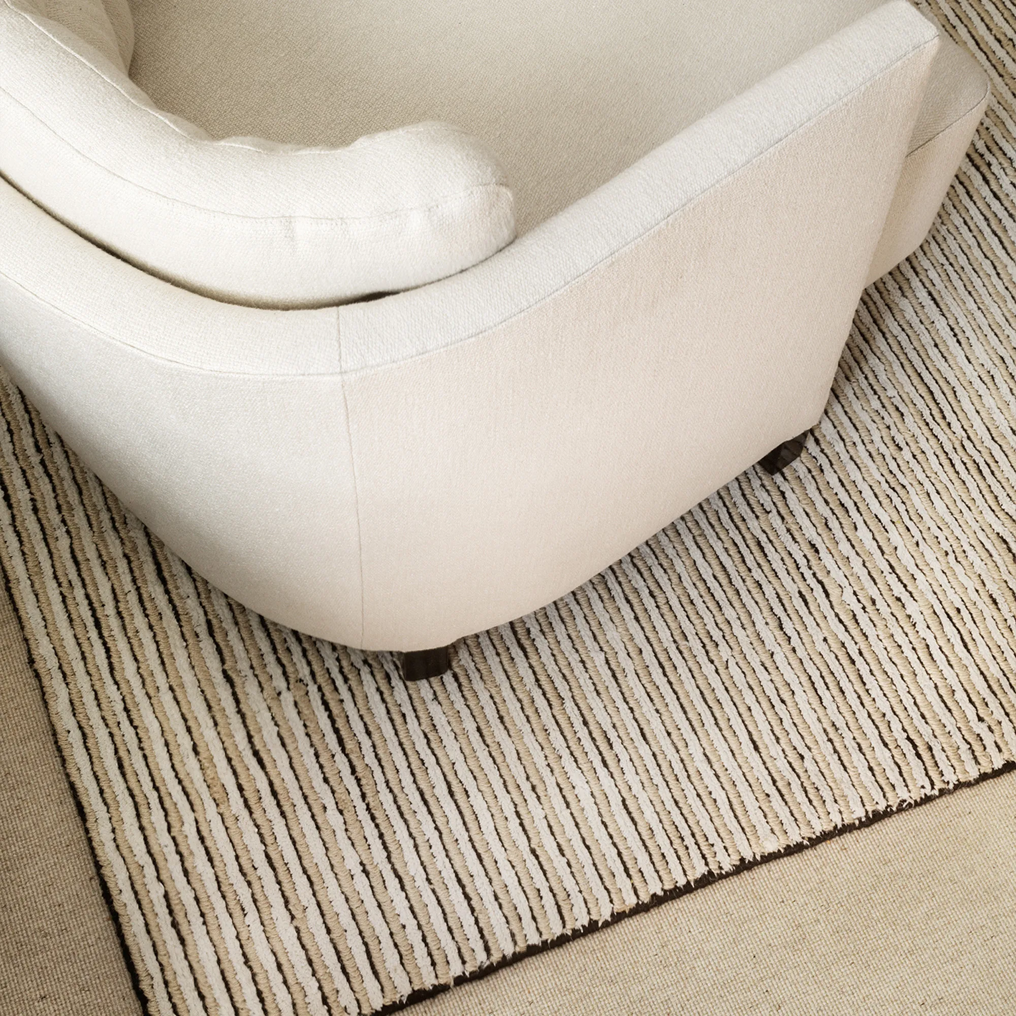 Twin 01 Natural Linen & Jute Rug - 7