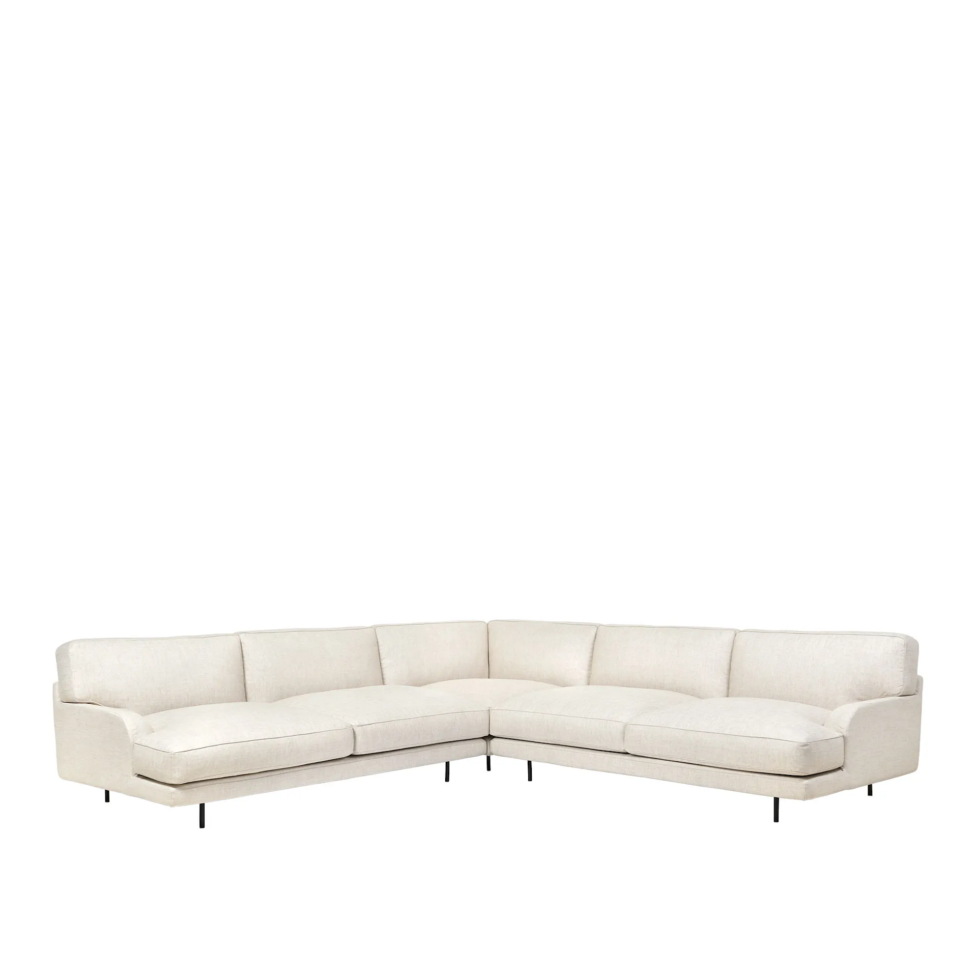 Flaneur 3-seater Matt Black - Gubi - GamFratesi - NO GA