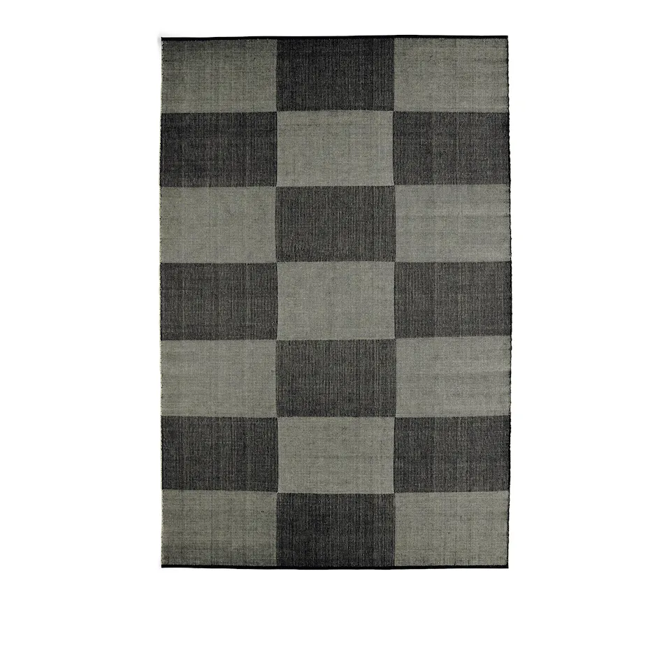 Check Rug Black