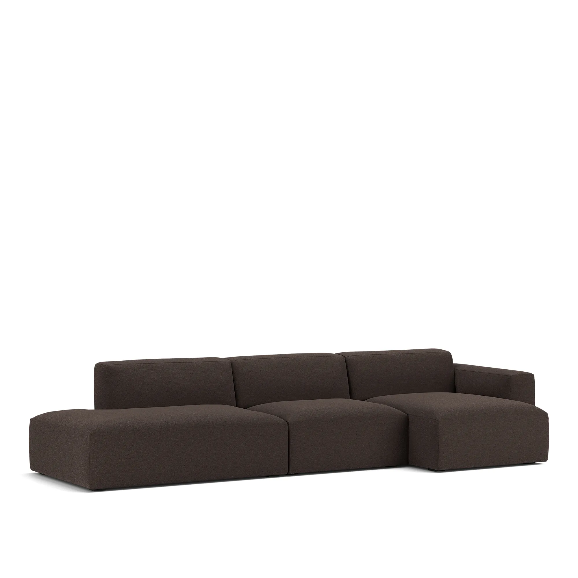 Brick 3-Seater Chaise Lounge Open End Left - 2