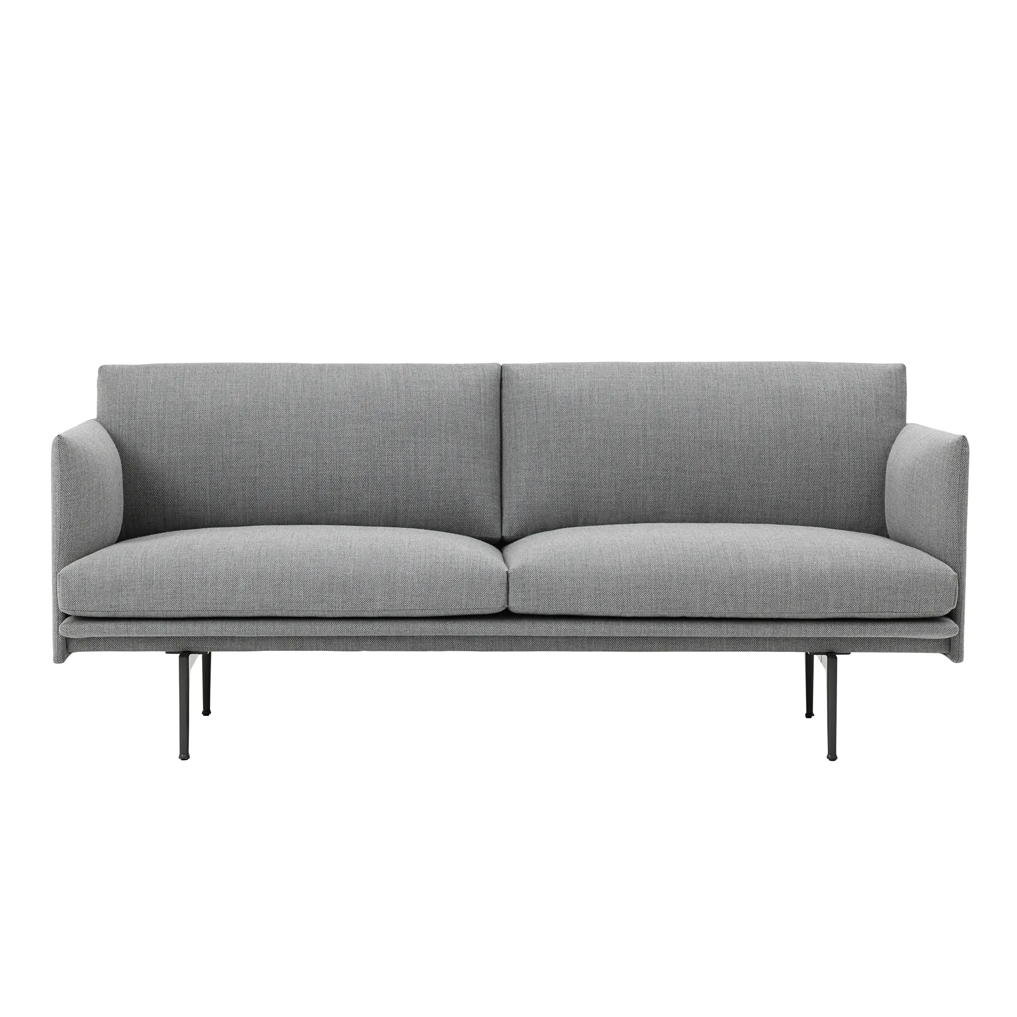Outline 2-personers sofa sort stel - 1