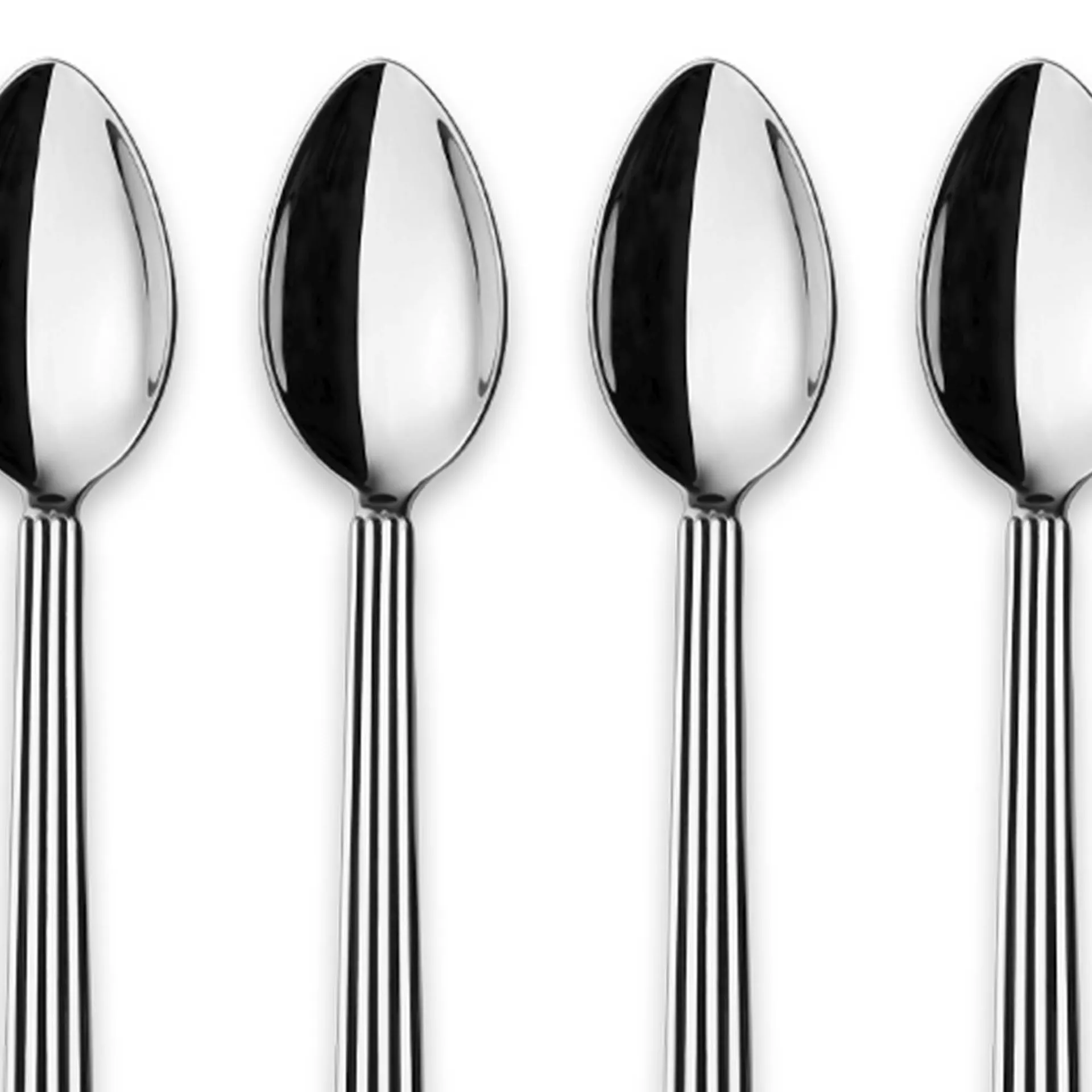 Bernadotte Large Tea Spoons - Set of 4 - Georg Jensen - Sigvard Bernadotte - NO GA