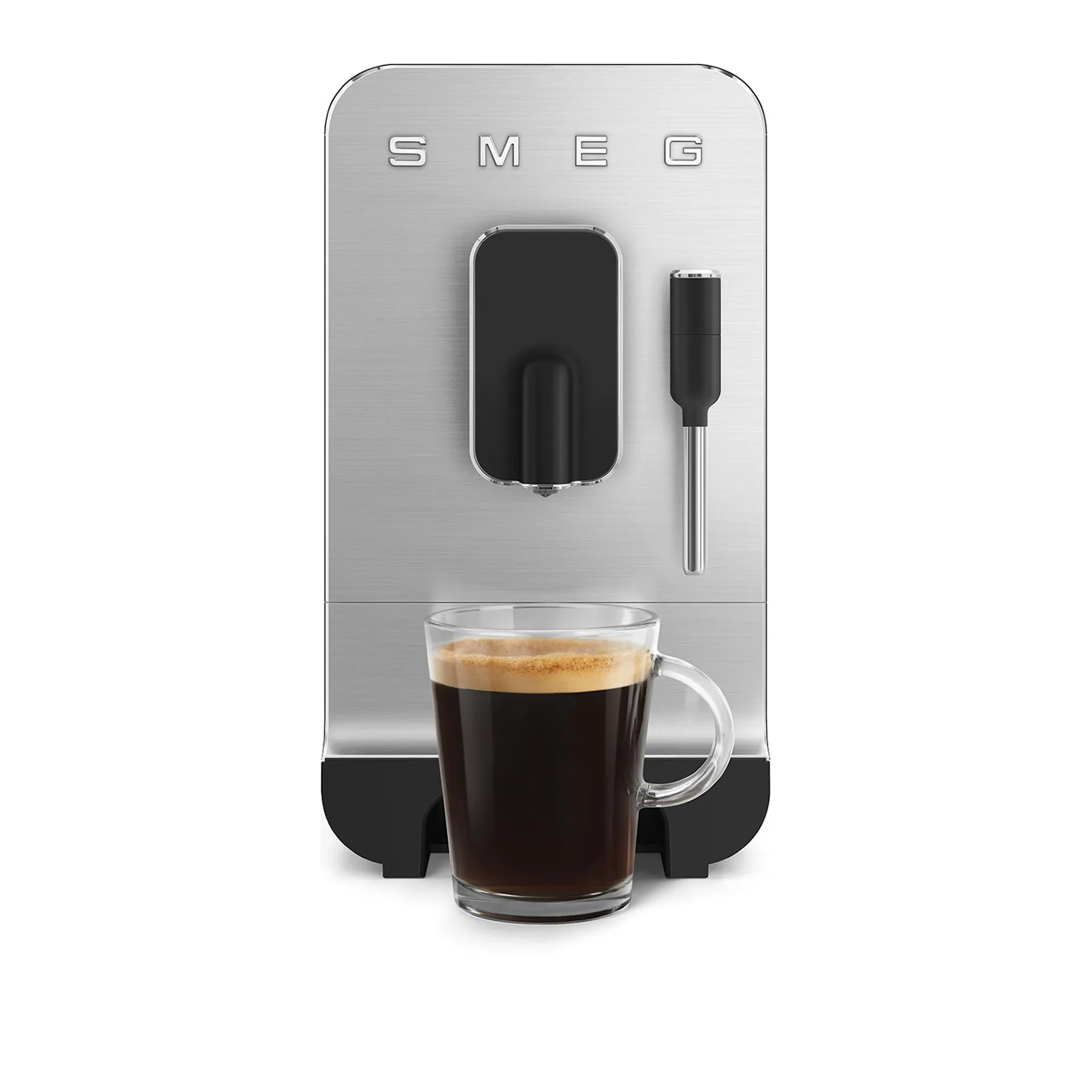 Smeg Automatic Coffee Machine With Steam Wand Black - Smeg - NO GA