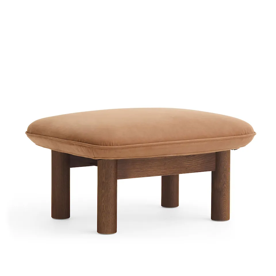 Brasilia Ottoman Dark Stained Oak