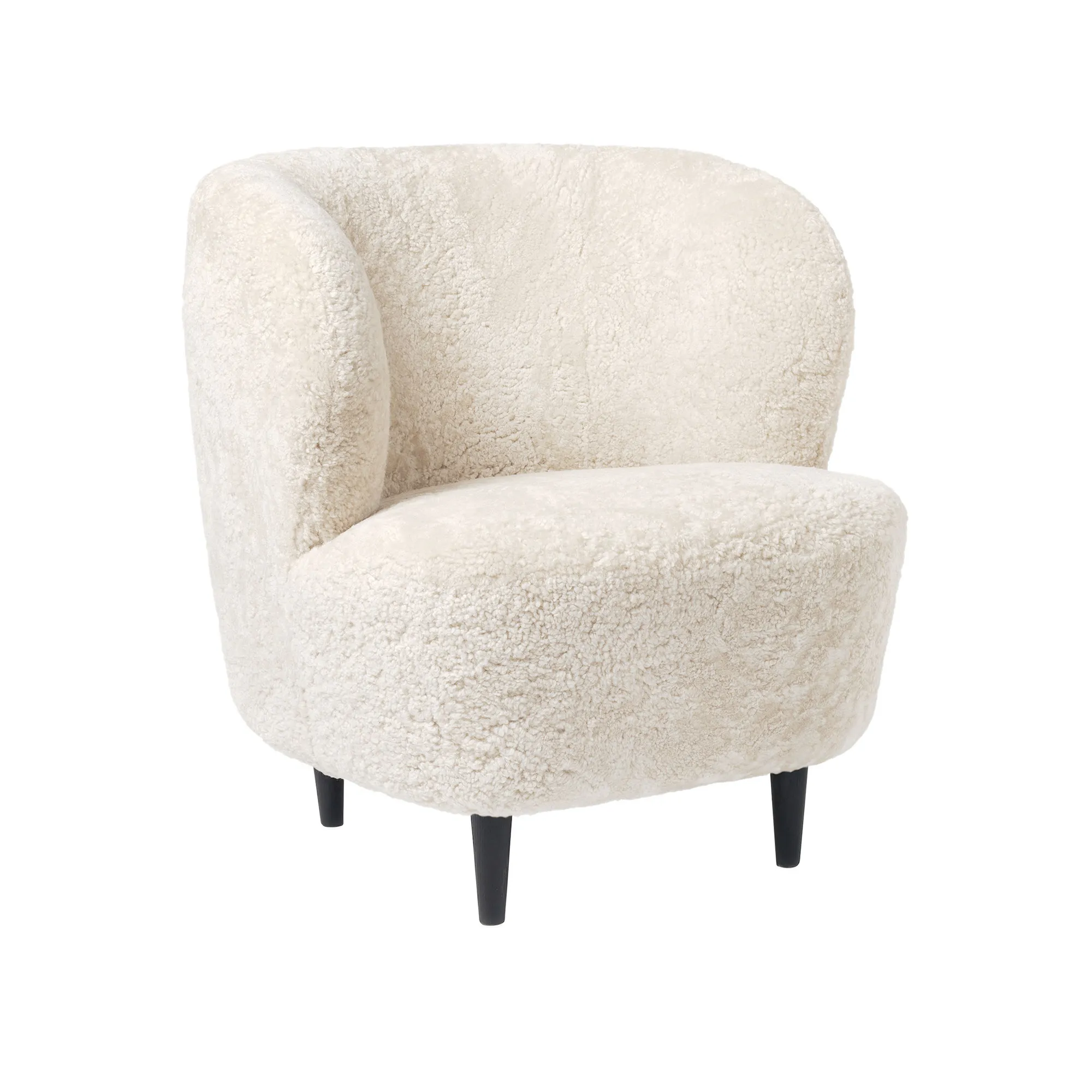 Stay Lounge Chair Sheepskin Black Stained Oak - 1