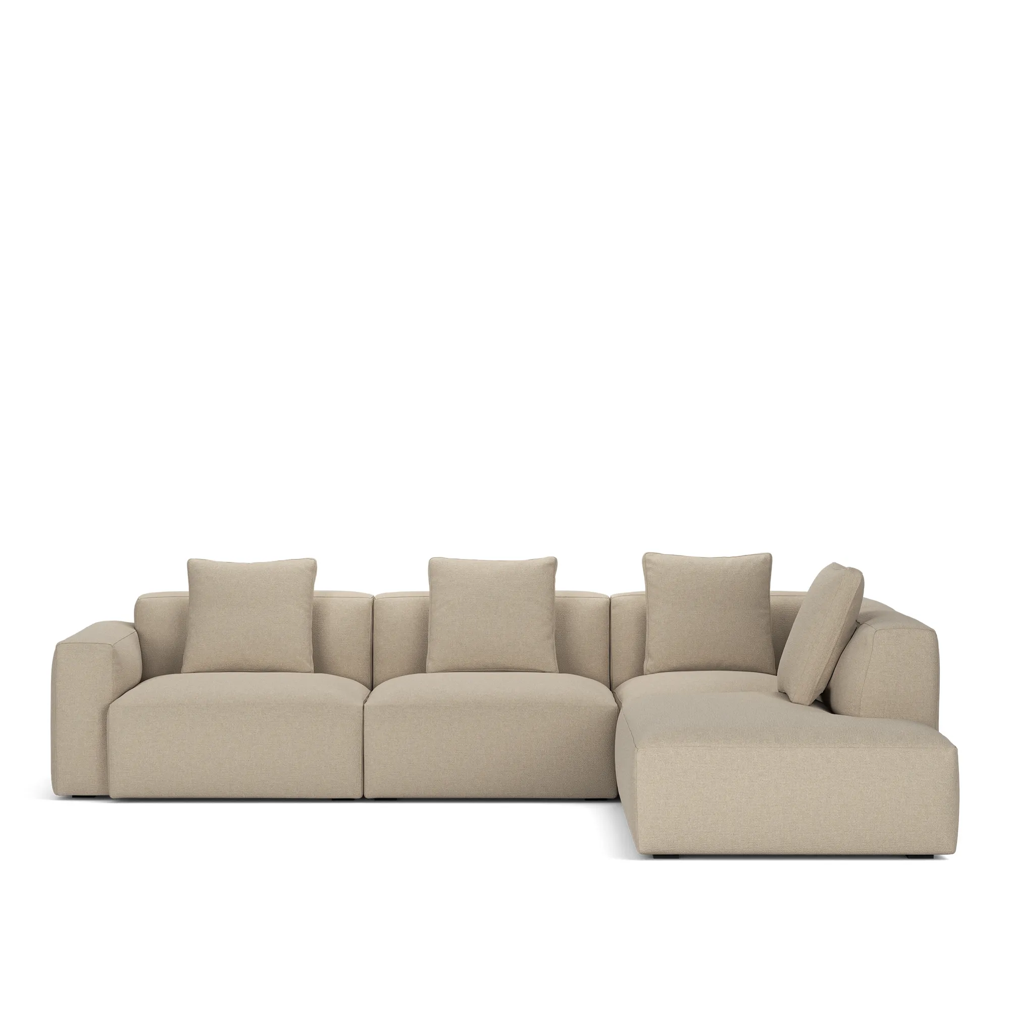Brick 4-Seater Corner Open End Right - 10