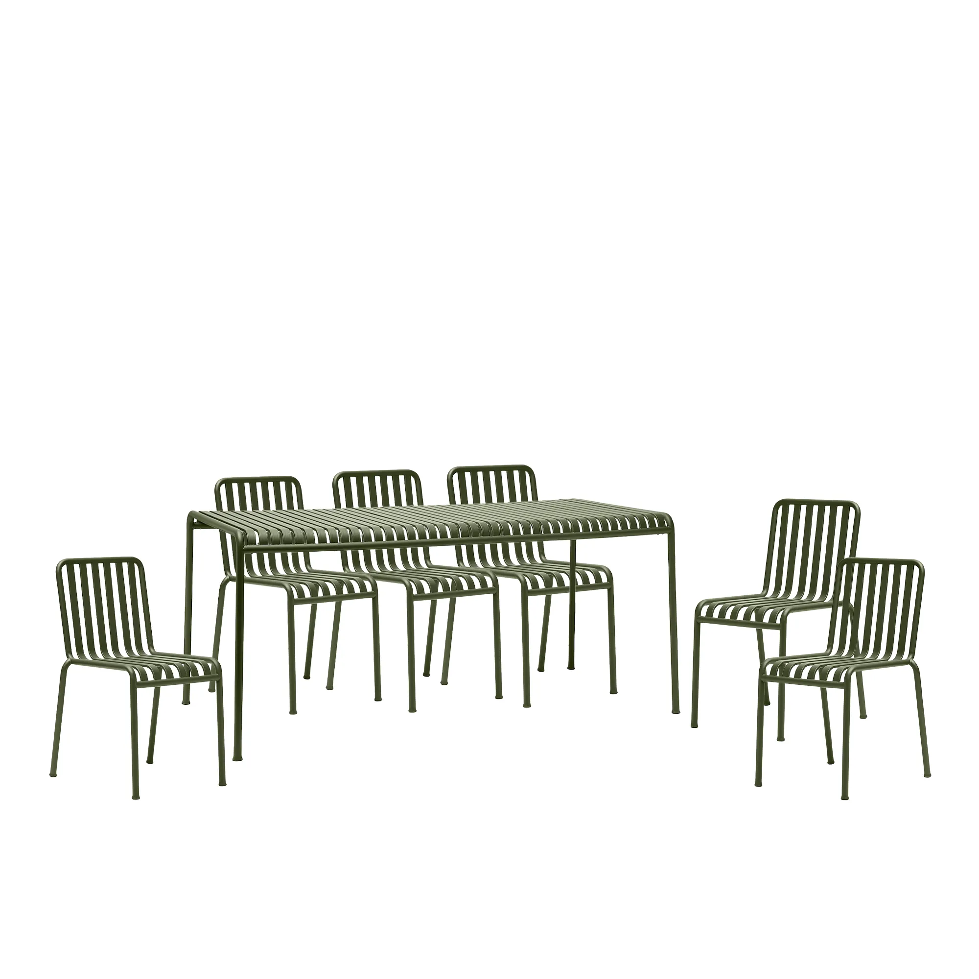 Palissade eetkamerset met tafel 90x170cm &amp; 6 stoelen - 1