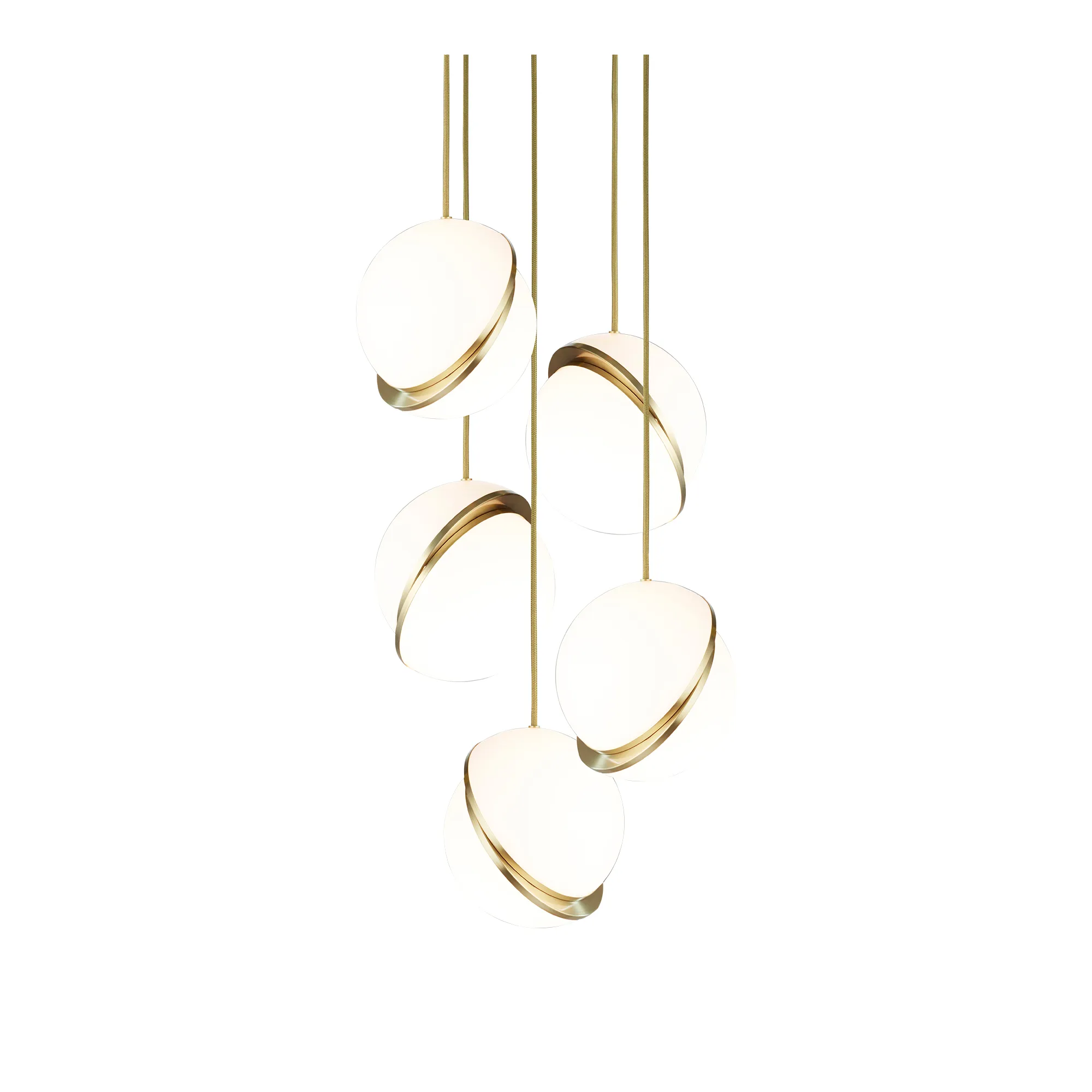 Mini Crescent Chandelier 5 Piece - 1