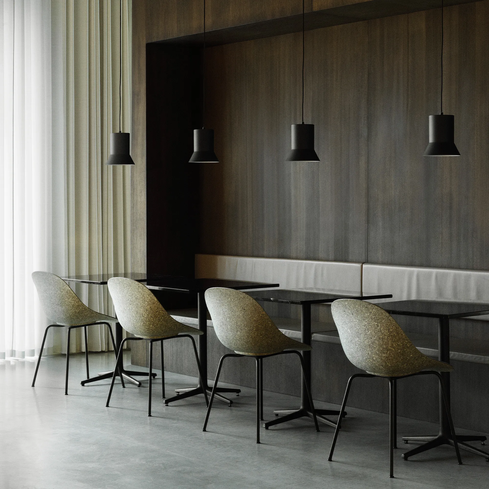 Mat Chair Black Steel - 4