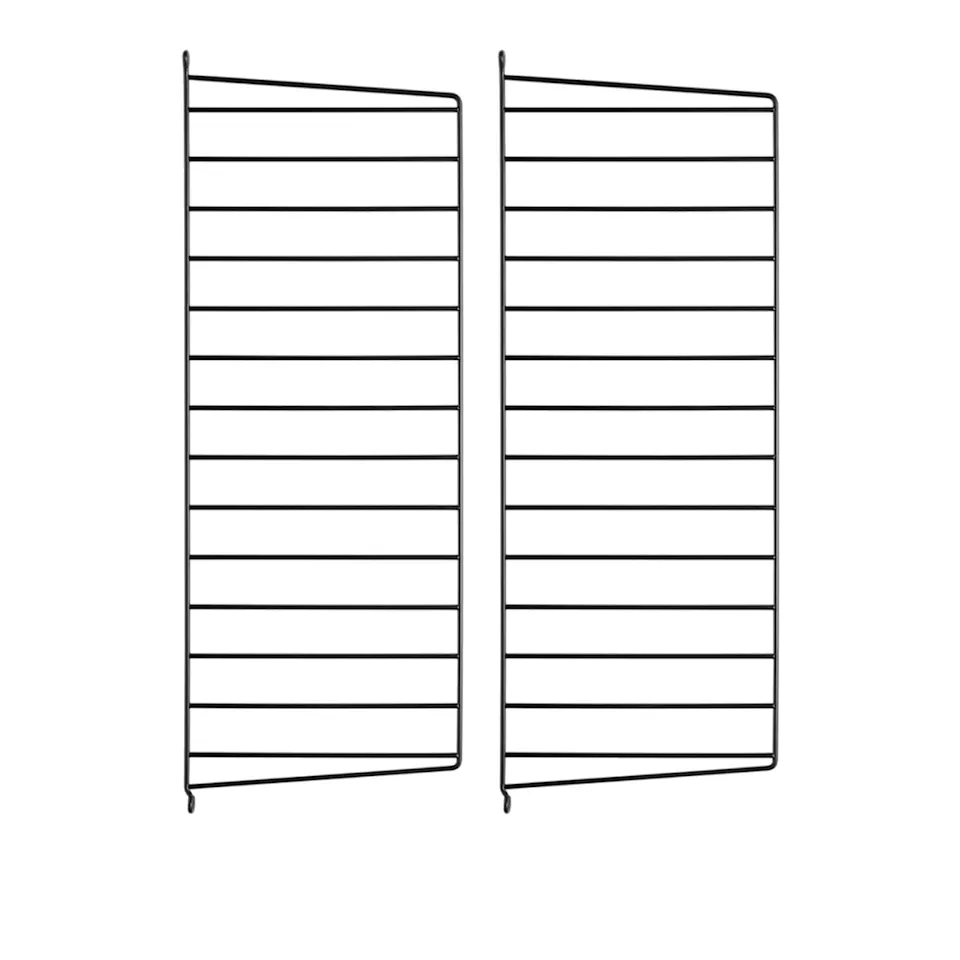 Væggavl 75x30cm 2-pack sort