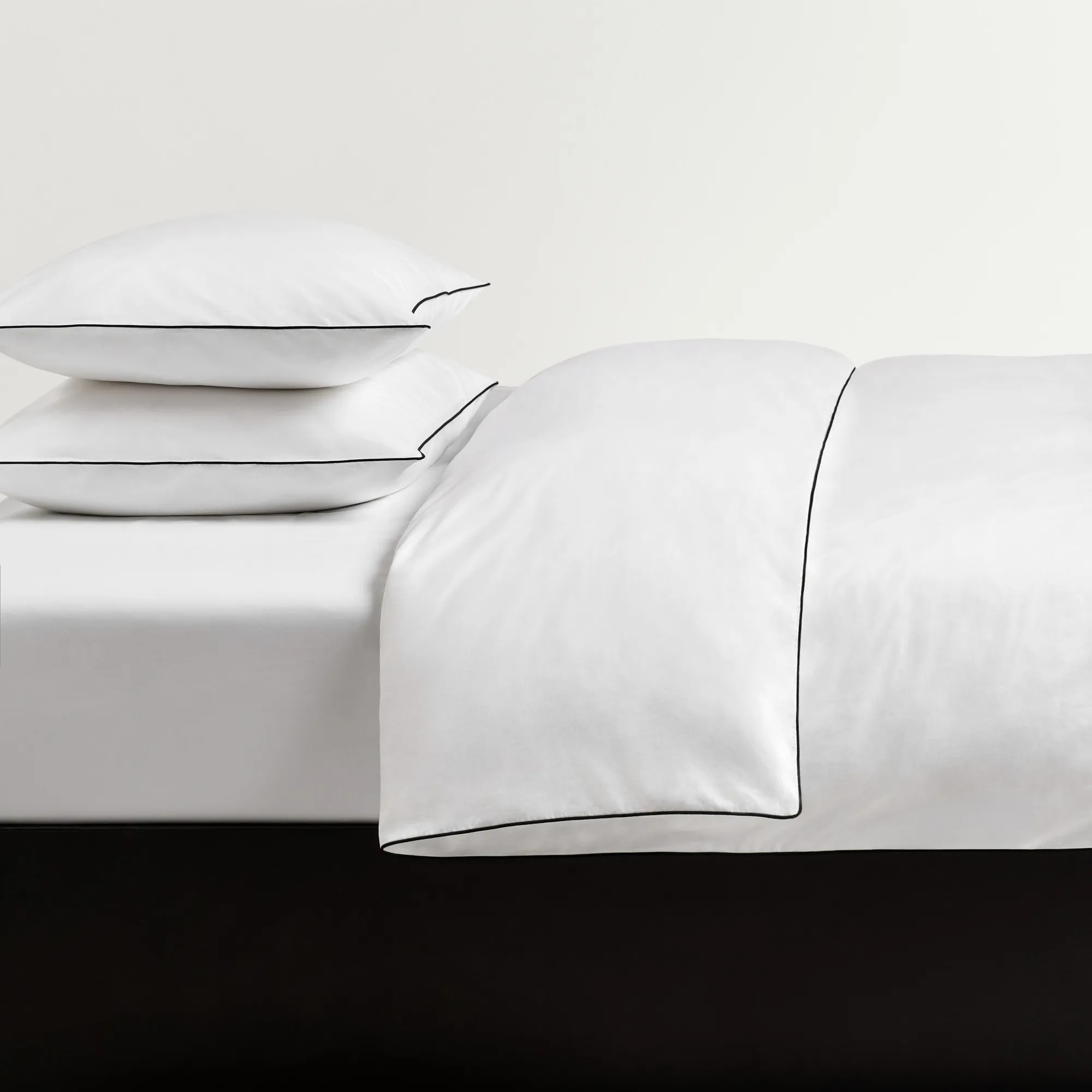 Percale Crisp White/Black dekbedovertrek - 5