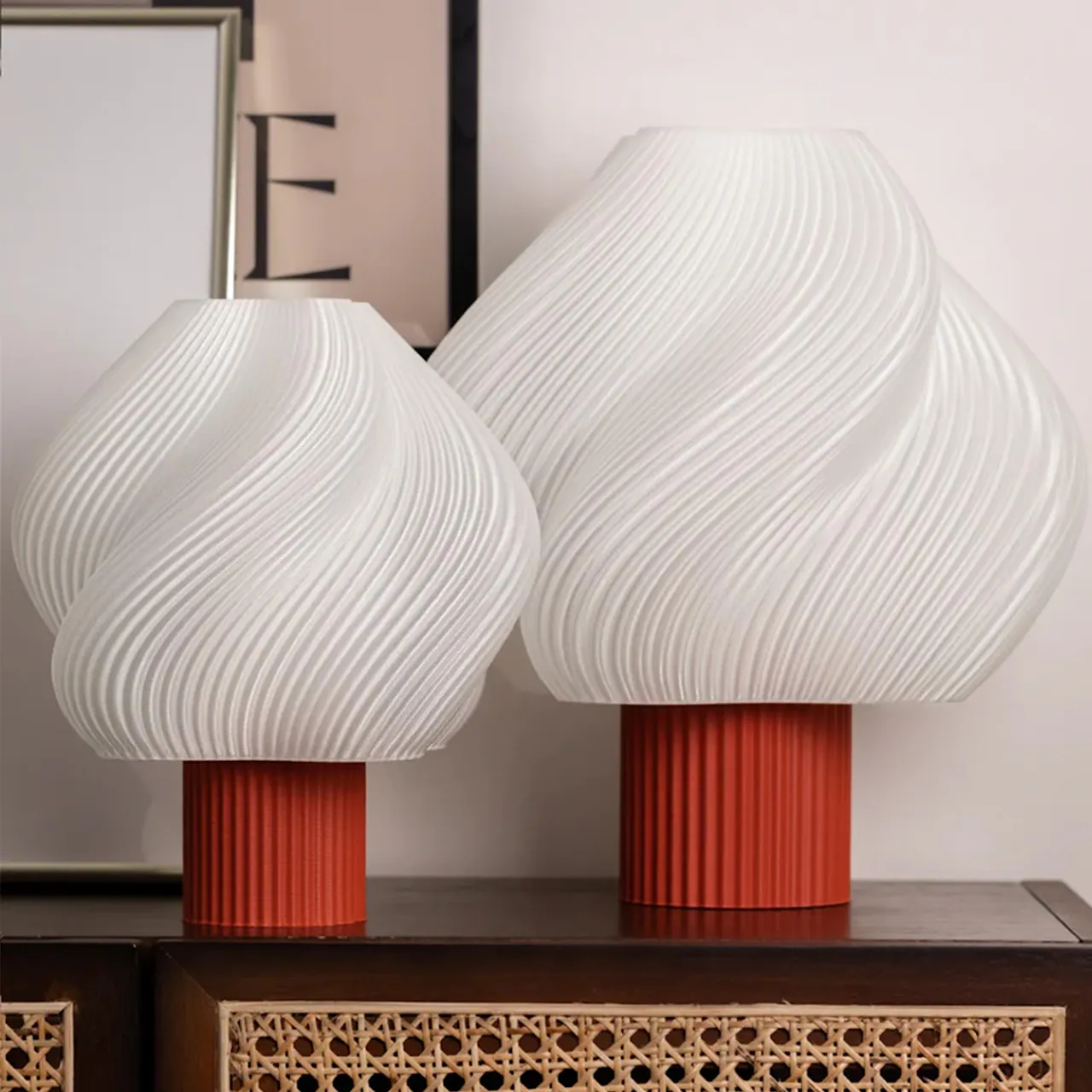 Soft Serve Table Lamp Regular - Rhubarb