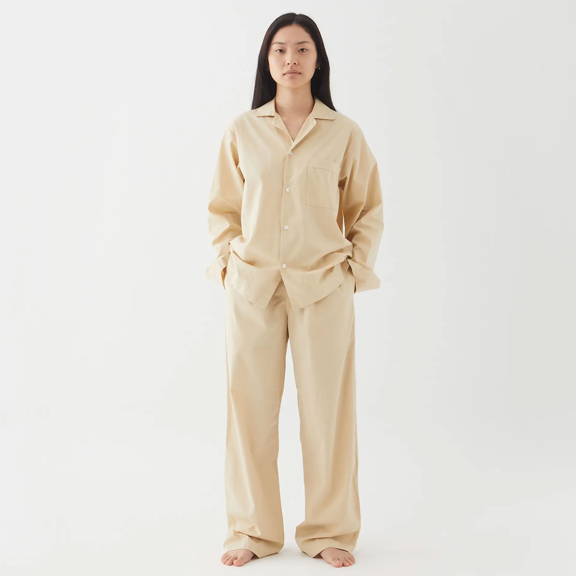 Poplin Pyjamas Shirt - TEKLA - NO GA