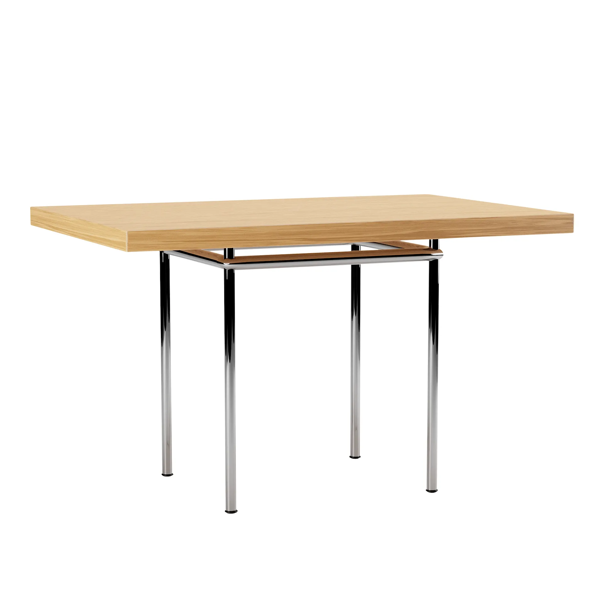 LC12 La Roche Table Chrome Steel Base 120 X 80 cm - Cassina - Le Corbusier - NO GA