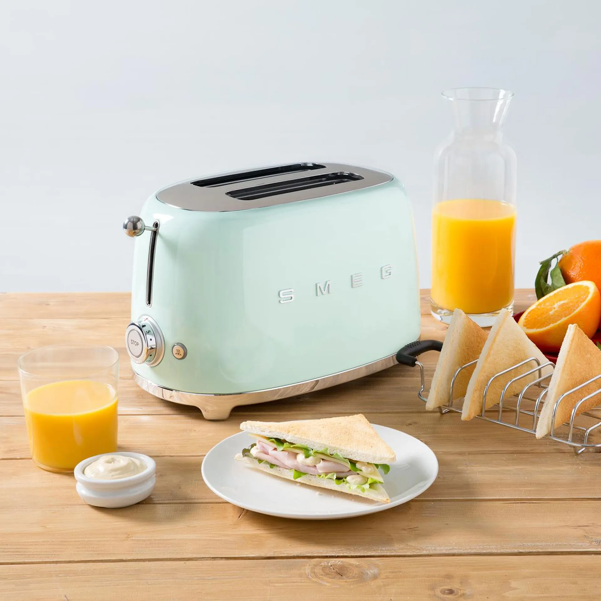 Smeg 2 Slice Toasters Pastel Green - Smeg - NO GA