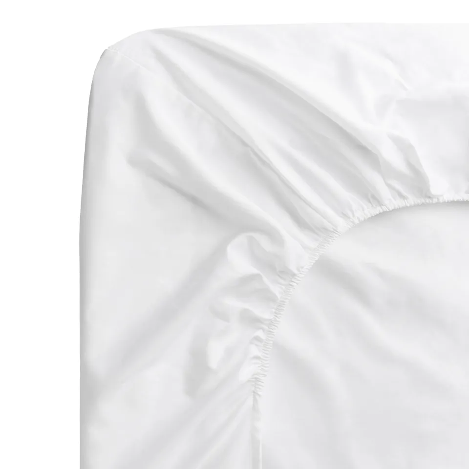 Percale Fitted Sheet Crisp White