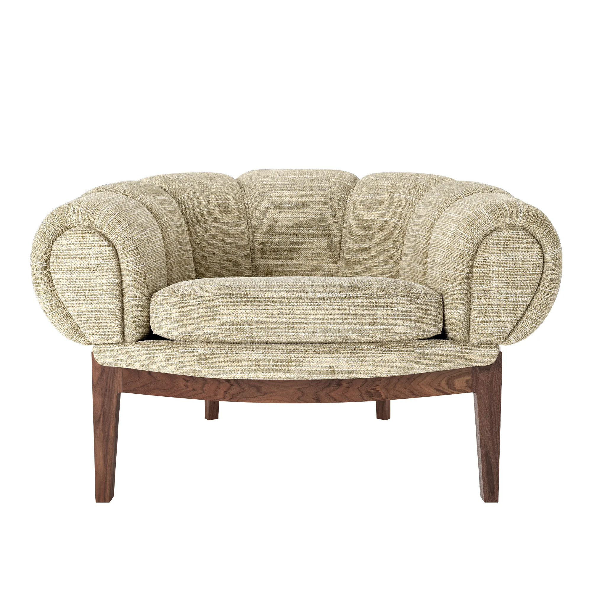 Croissant Lounge Chair Walnut - 1