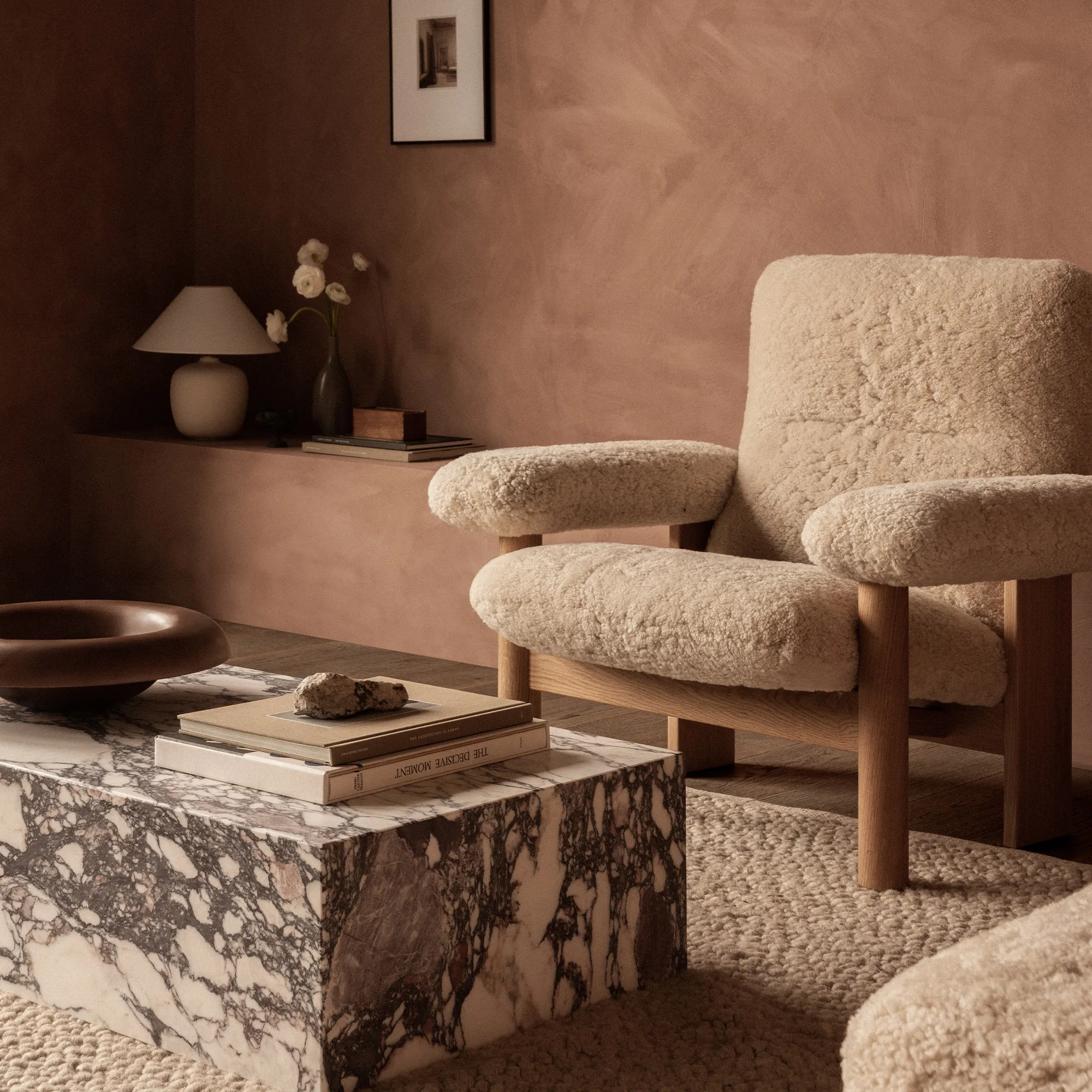 Brasilia Lounge Chair Natural Oak