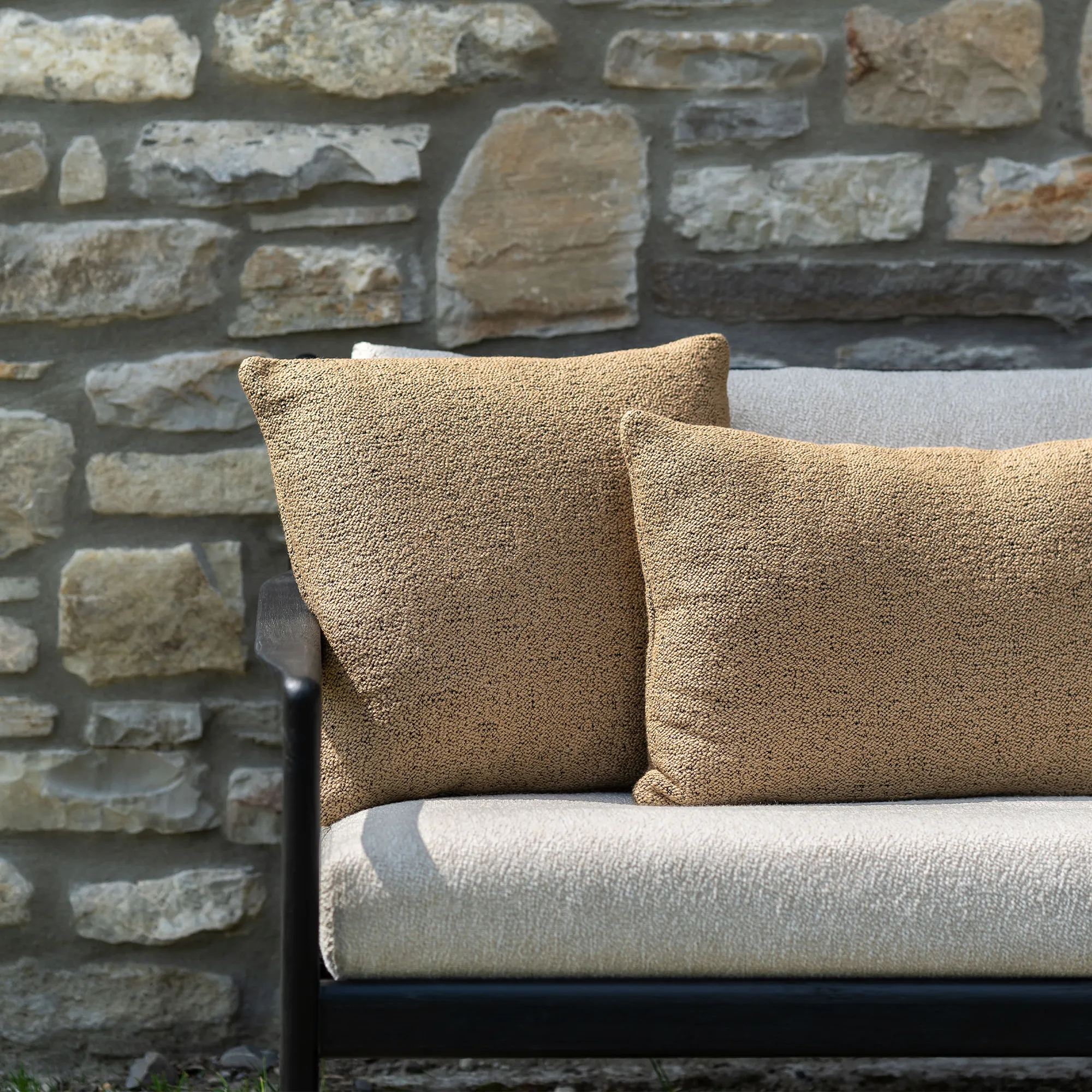 Jack Outdoor Sofa 2-seater Black Teak