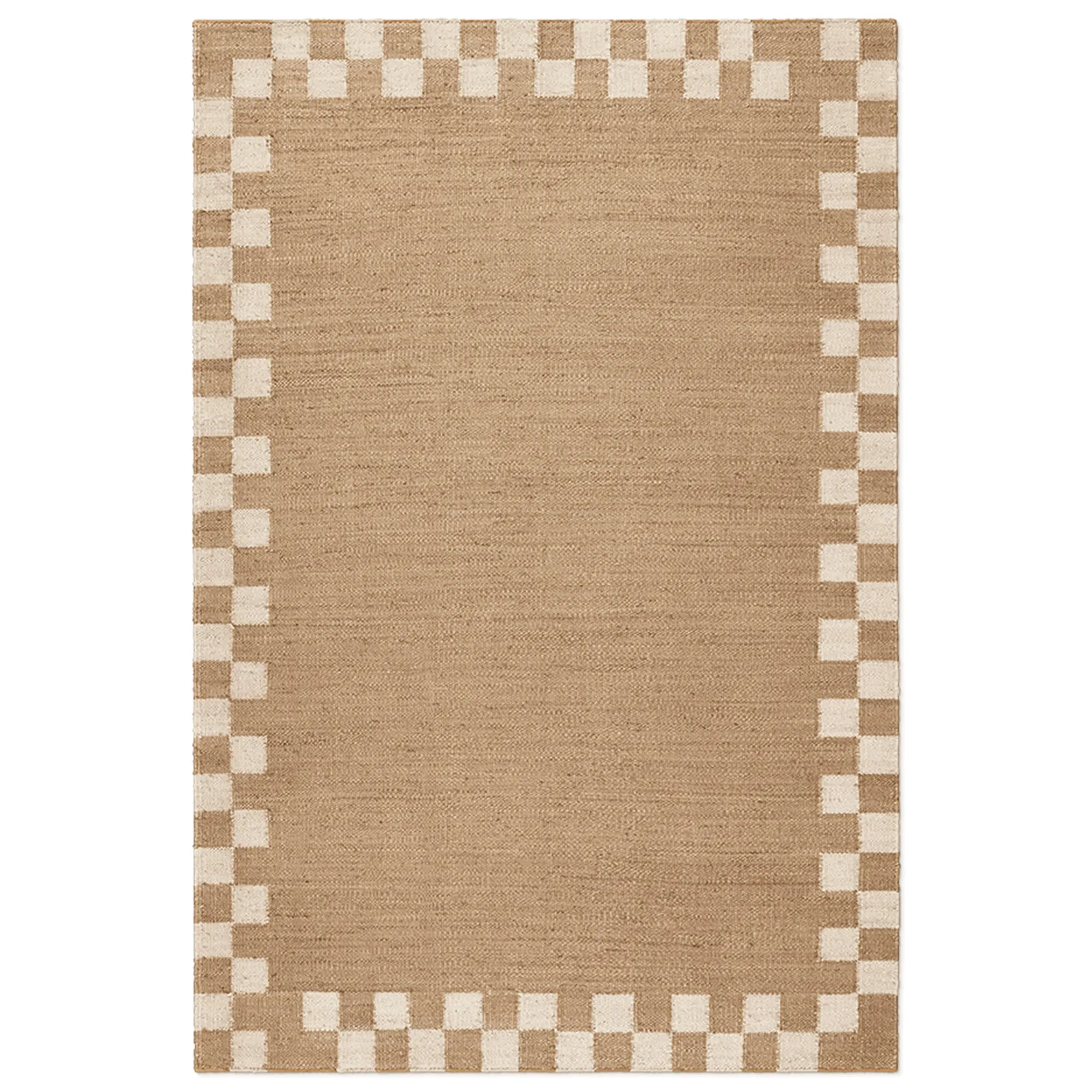 Jute Border Cream Rug - 1