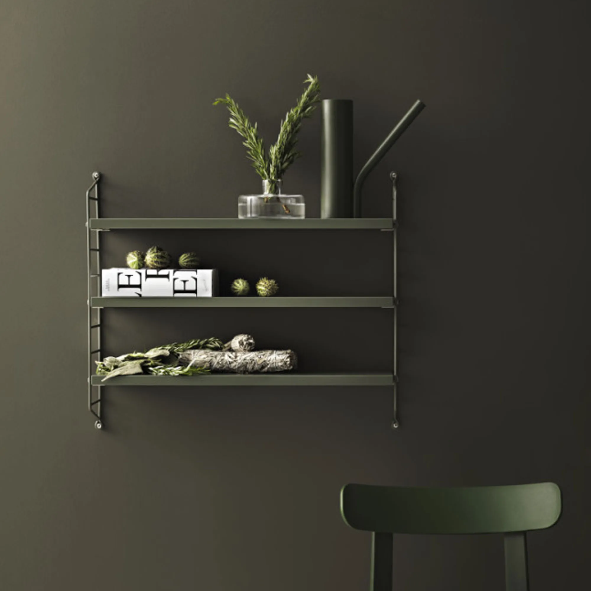 String Pocket Wall Shelf Wood - 4