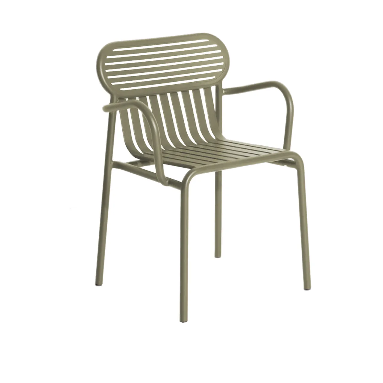 Week-End Chair With Armrests, Glass Green