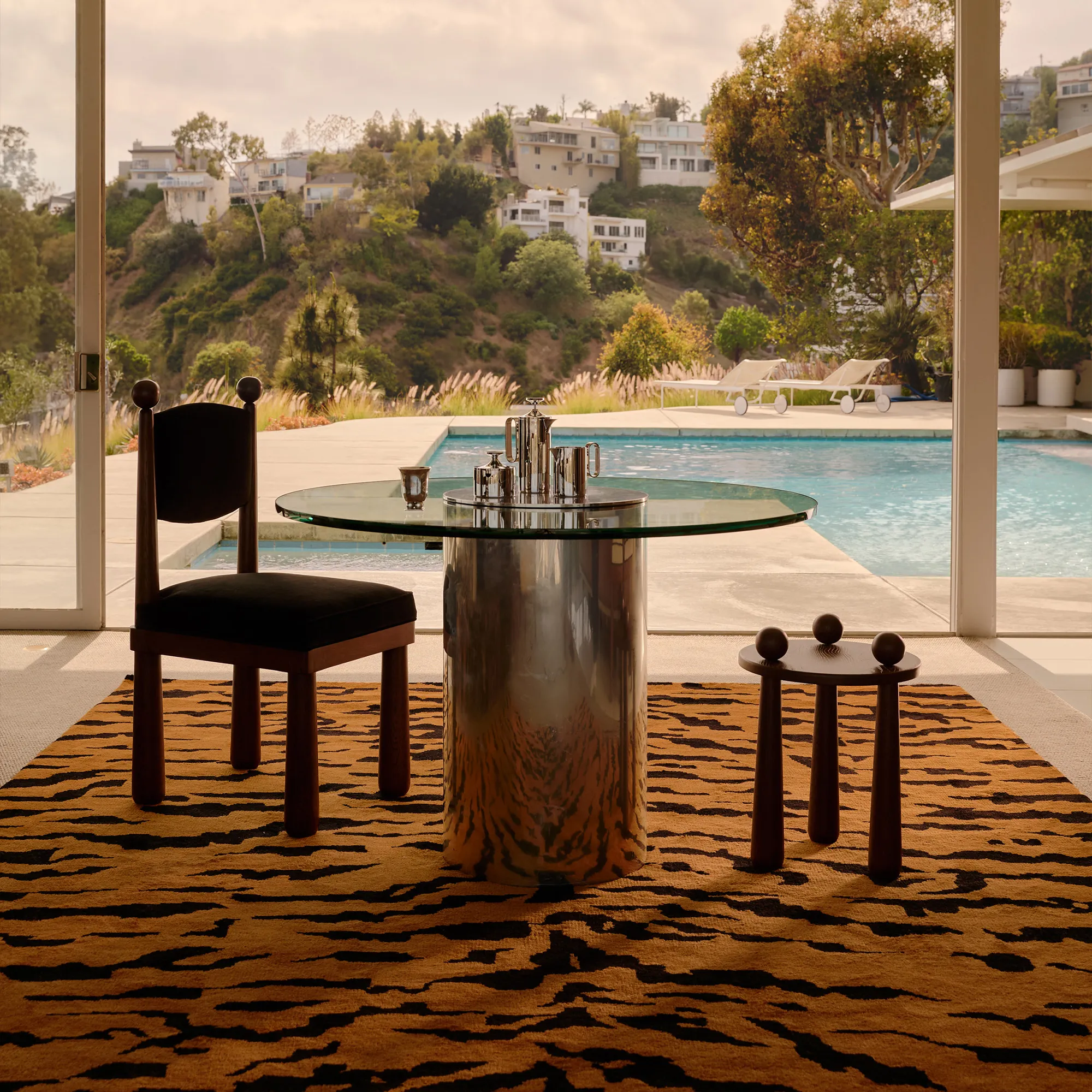 Tigris Rust/Black Wool Rug - 3
