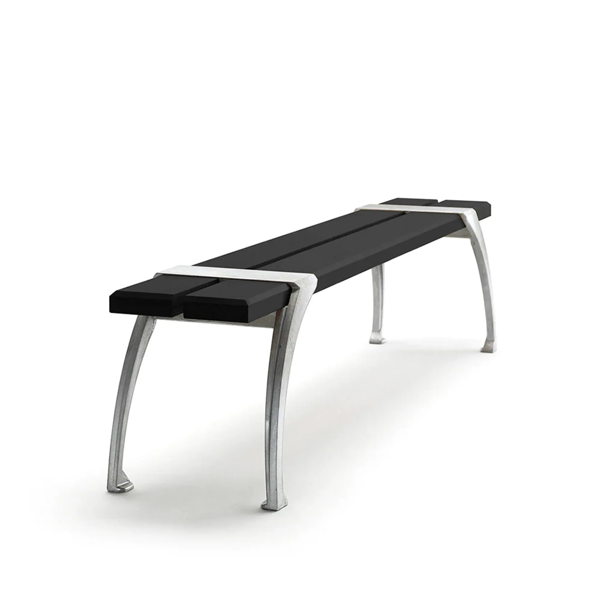 Haga Bench Grey Lacquered Pine Wood - 1