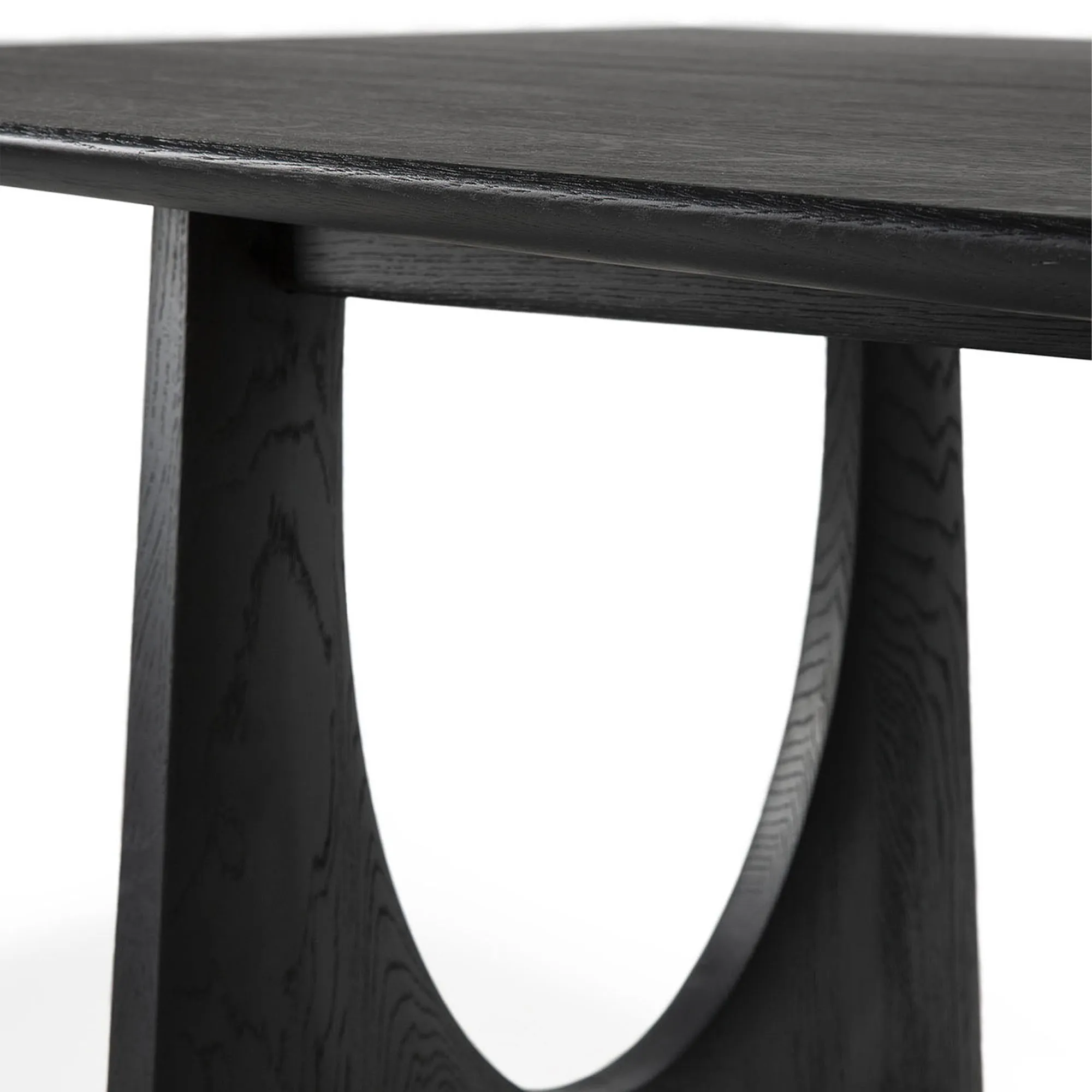 Geometric Dining Table Black Oak - 6