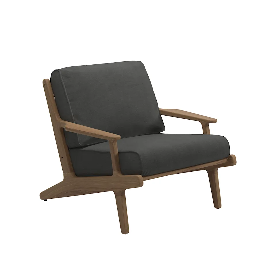 Bay Lounge Chair, Anthracite Sling, Cat.B Blend Coal