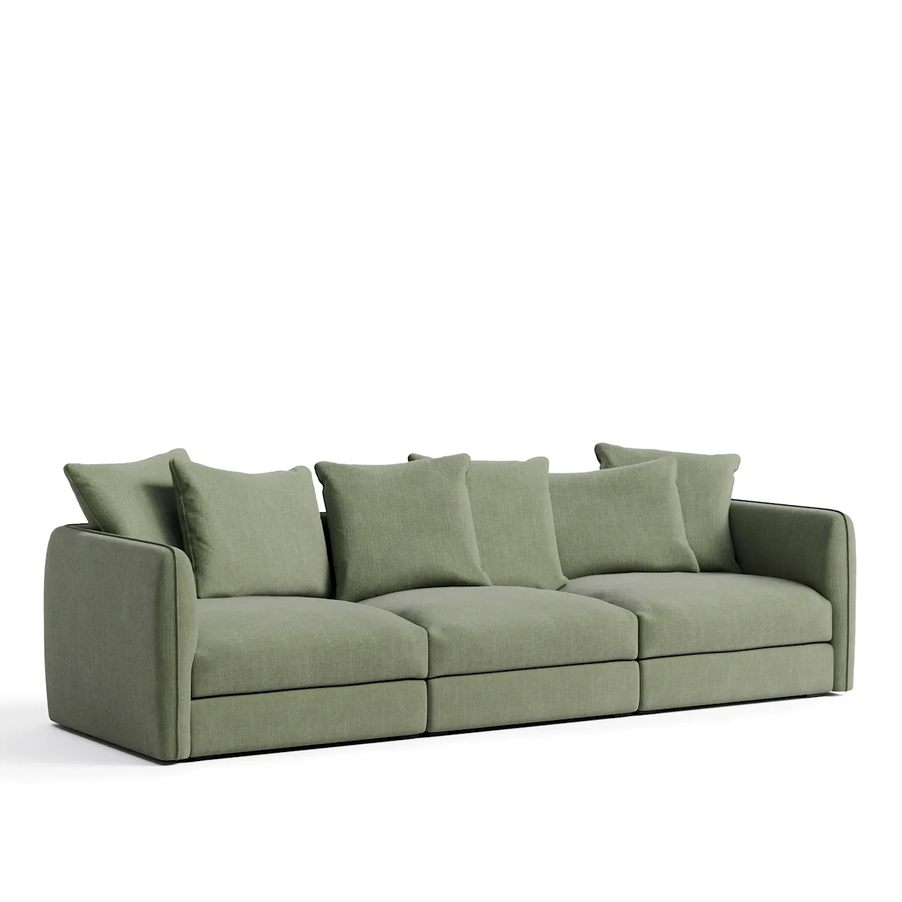 Pavarotti 3-Seater - Shadow Green