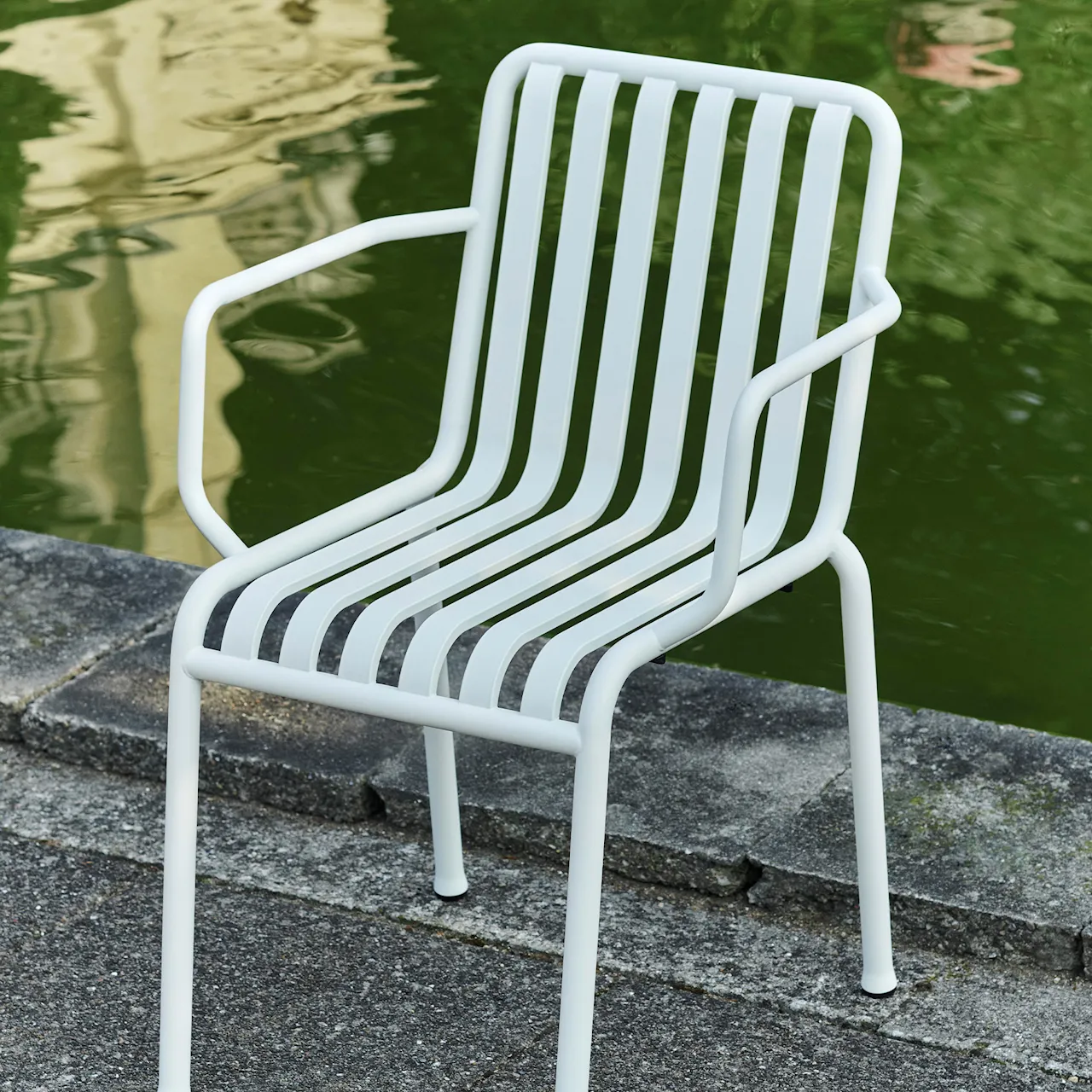 Palissade frame chair - Cream white