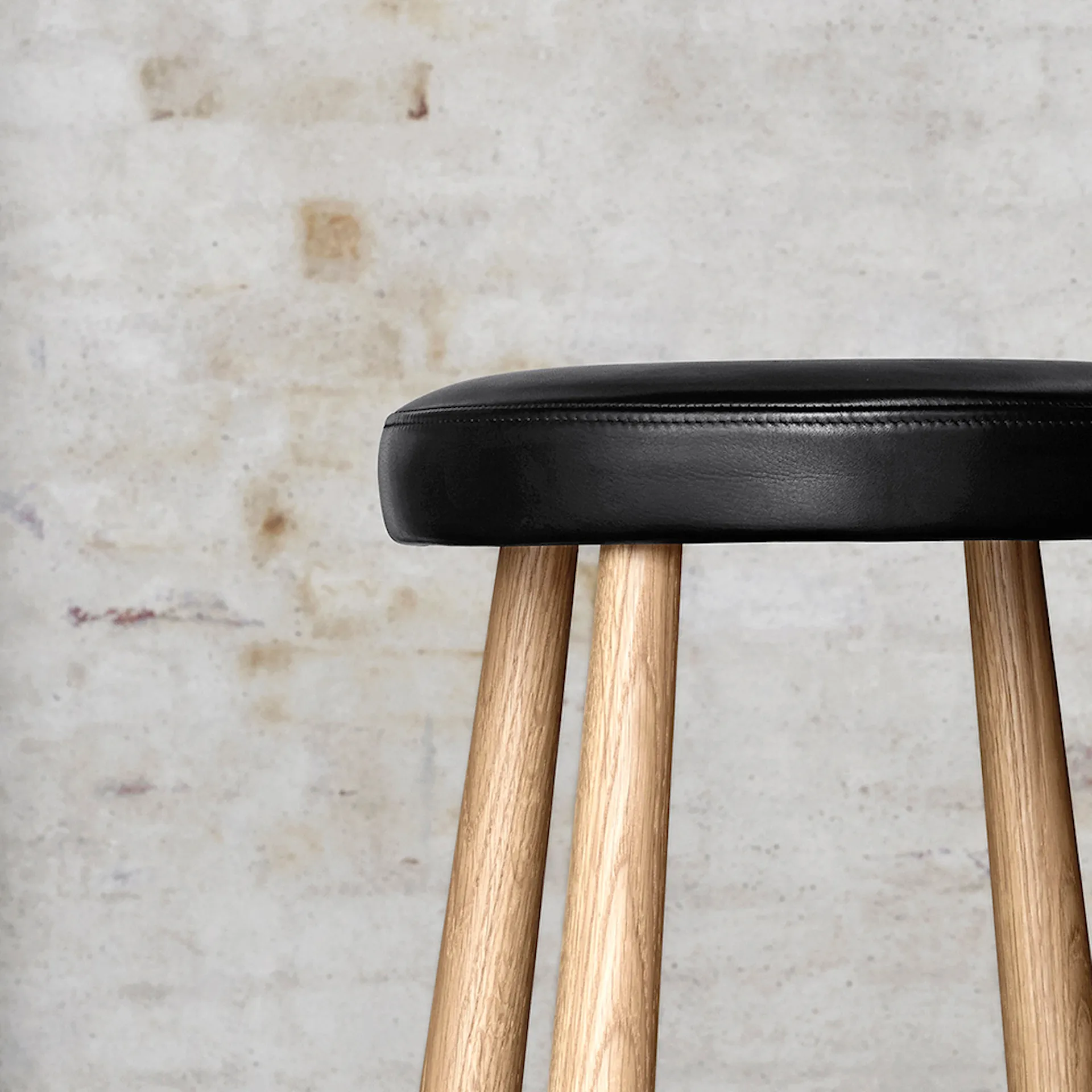 CH58 Low Stool - Oak - Carl Hansen - Hans J. Wegner - NO GA