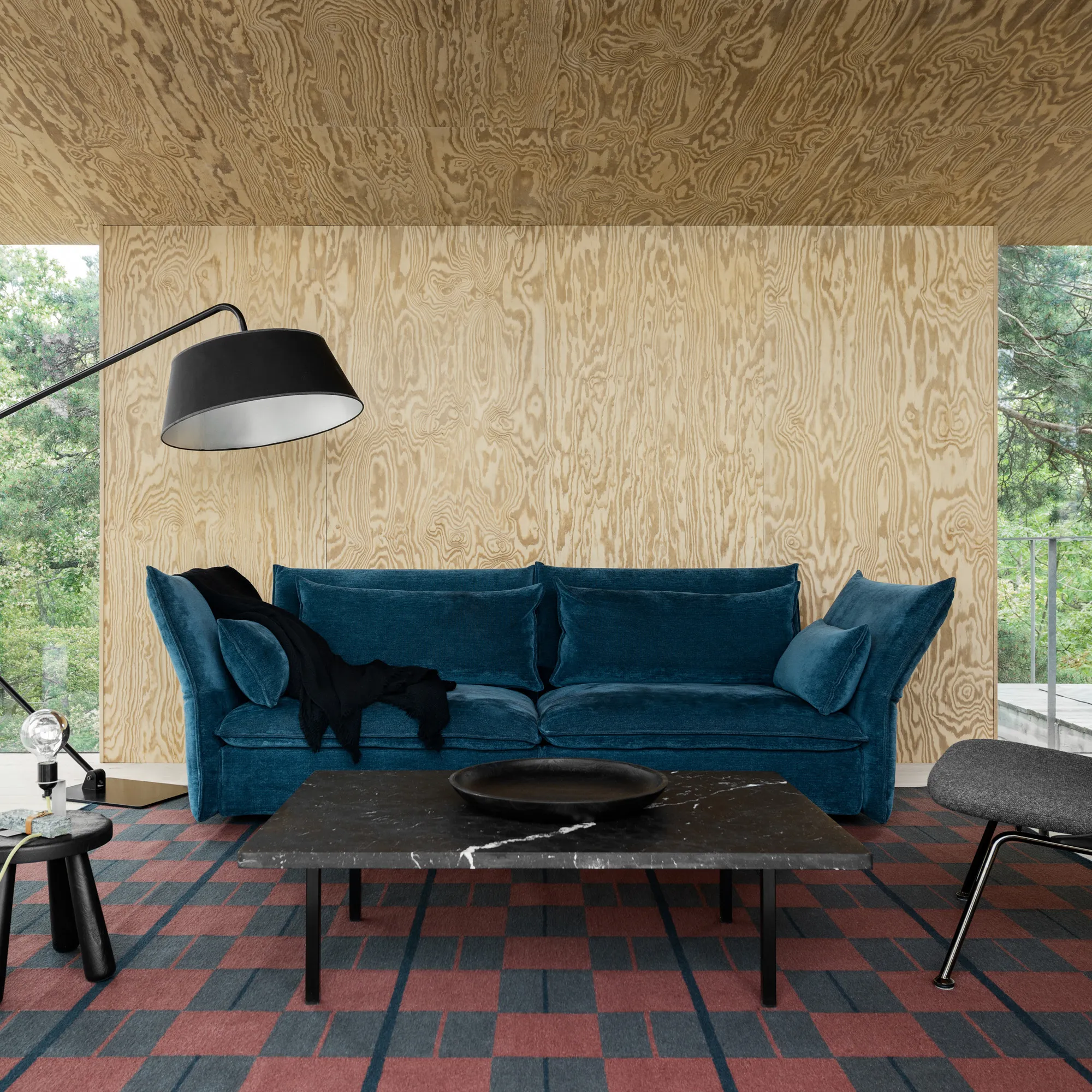 Båstad Red Wool Rug - 4